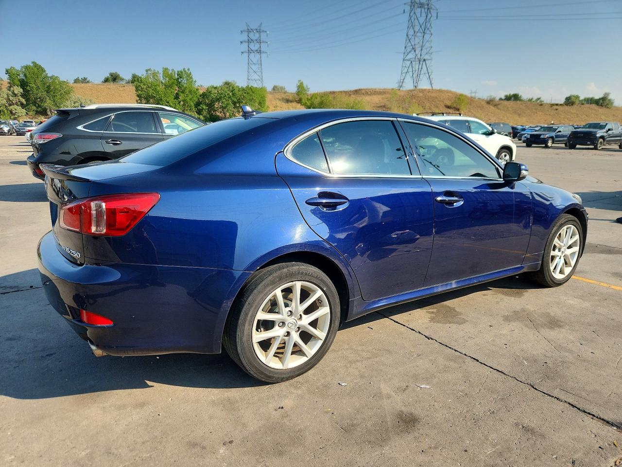 2012 Lexus Is 250 Blue vin: JTHCF5C29C2035701