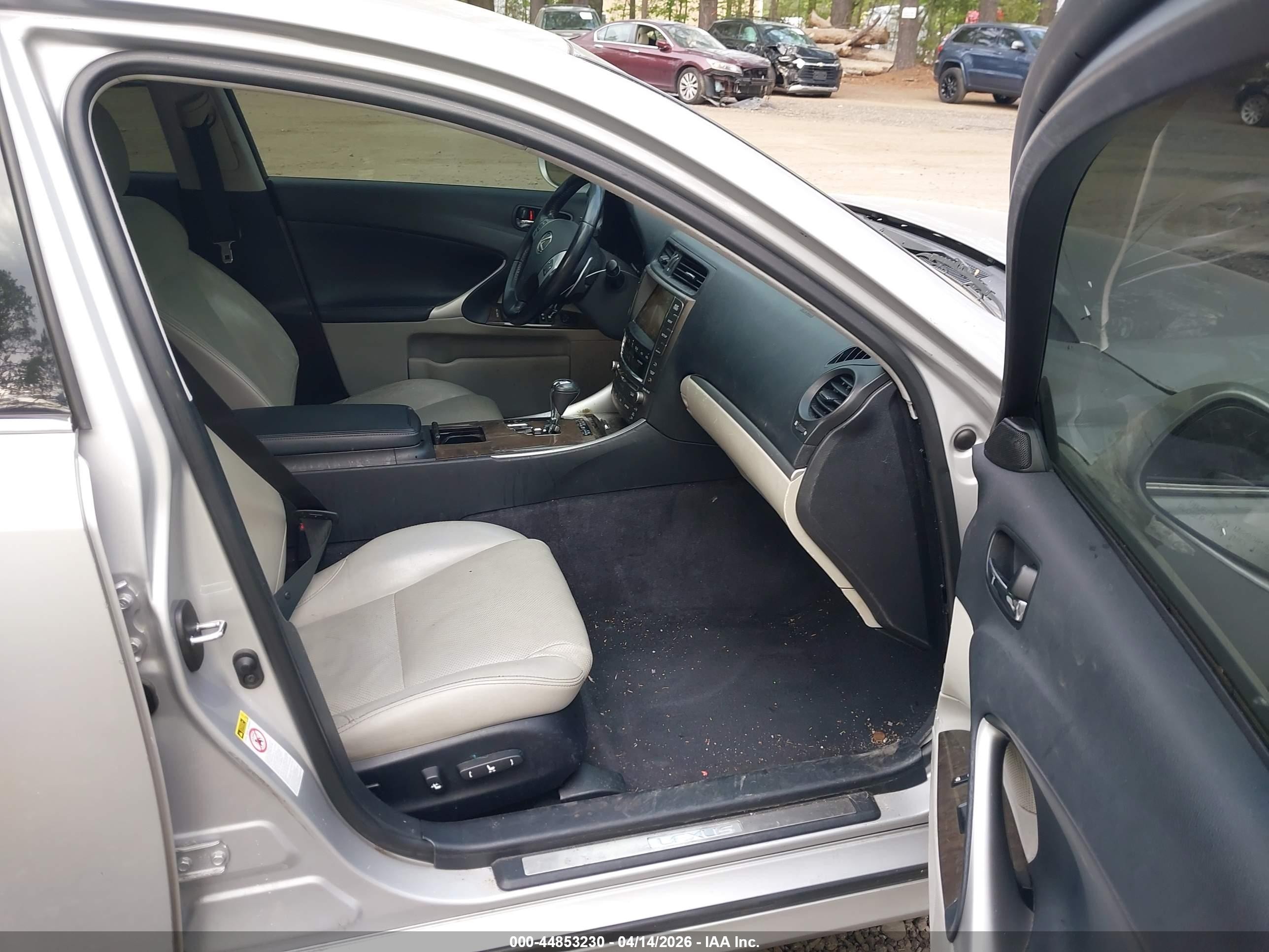 2012 Lexus Is 250   Silver vin: JTHCF5C29C5054859