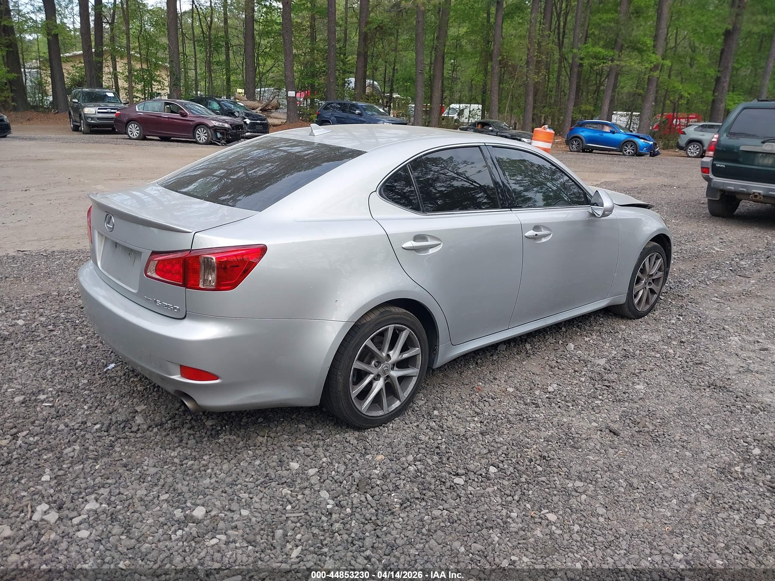 2012 Lexus Is 250   Silver vin: JTHCF5C29C5054859