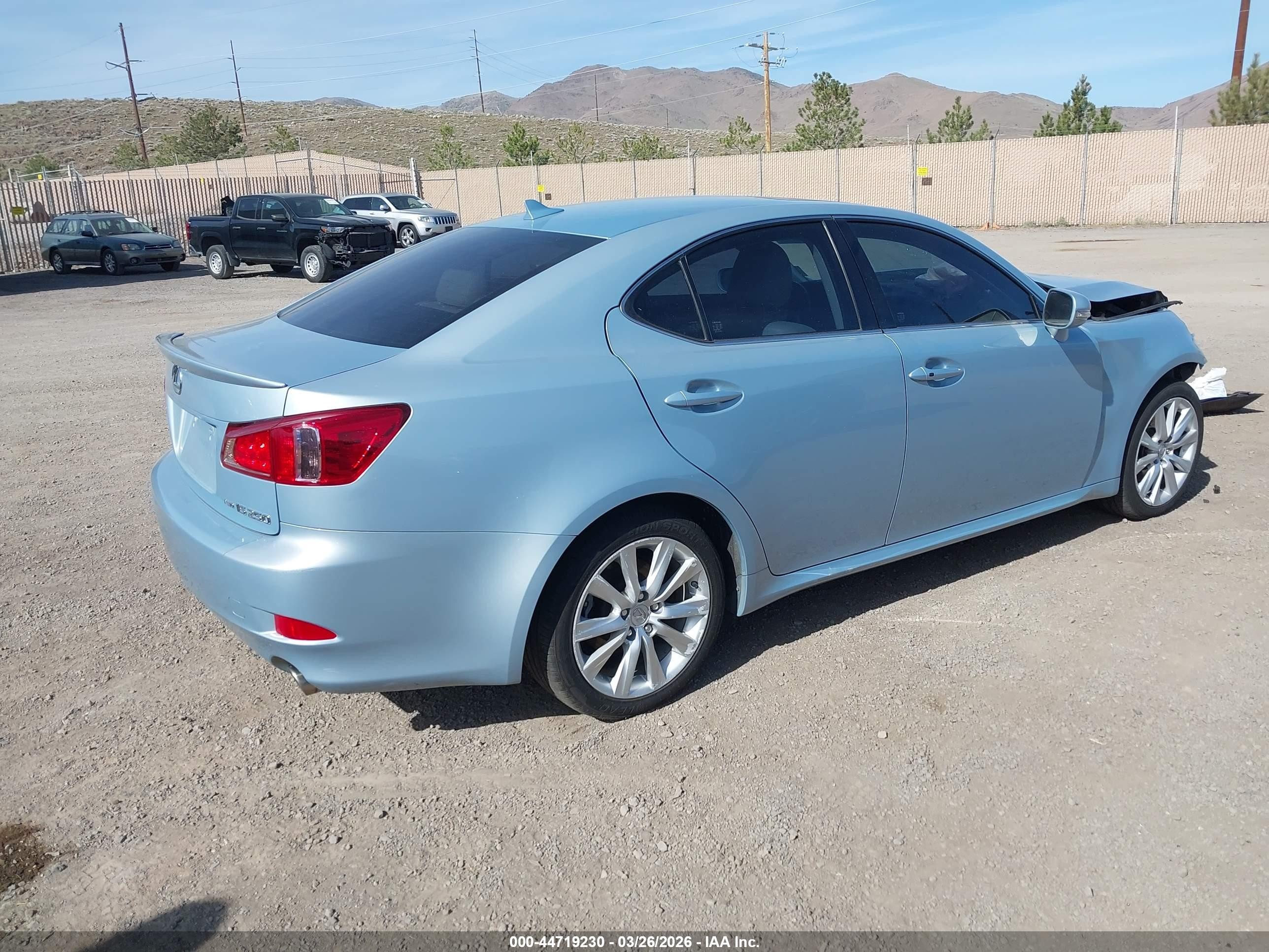 2013 Lexus Is 250   Light Blue vin: JTHCF5C29D5062316