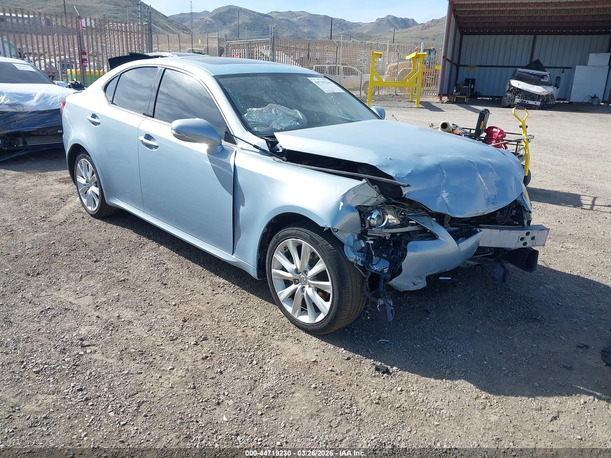 2013 Lexus Is 250   Light Blue vin: JTHCF5C29D5062316