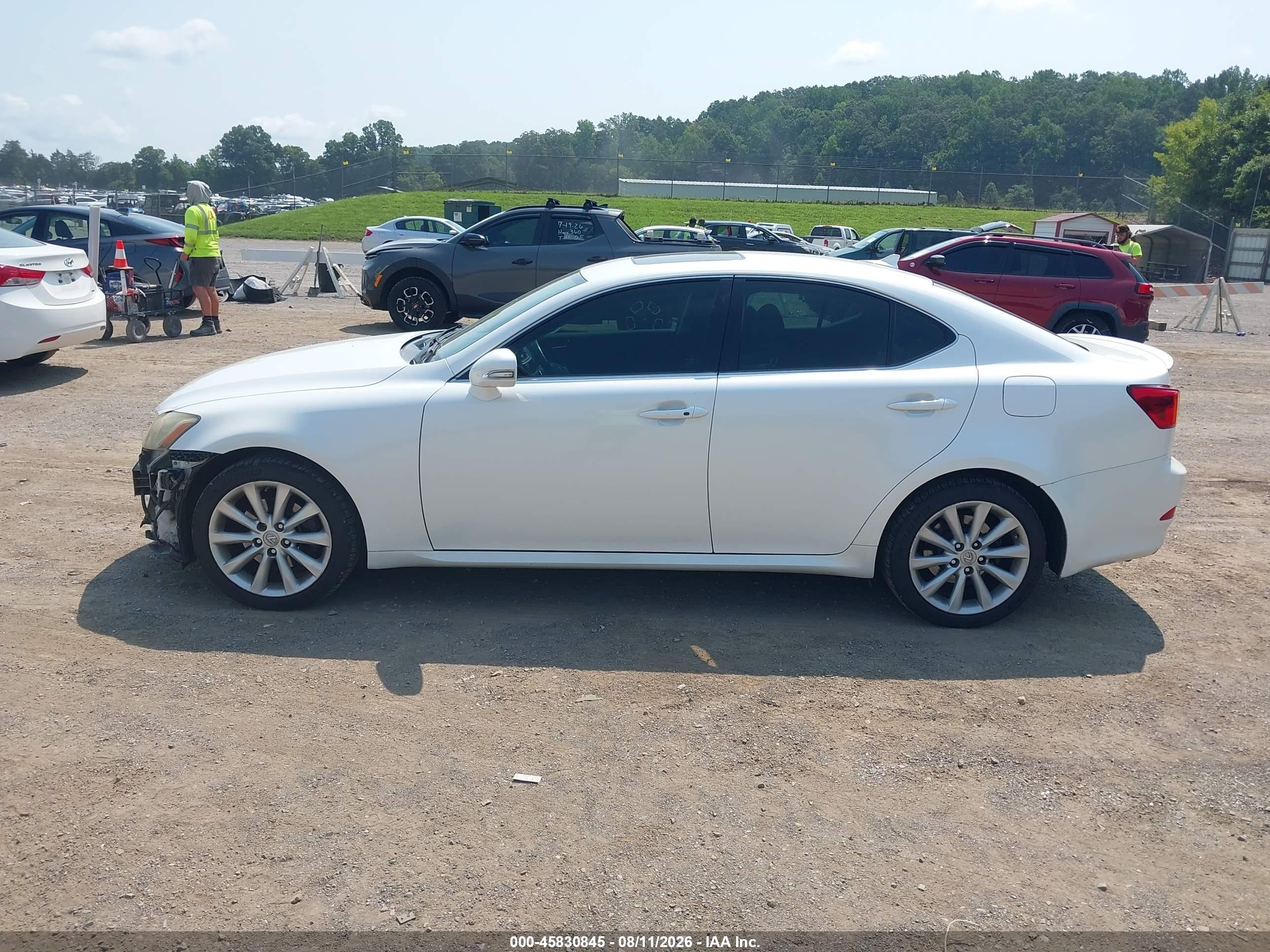 2010 Lexus Is 250   White vin: JTHCF5C2XA2033758