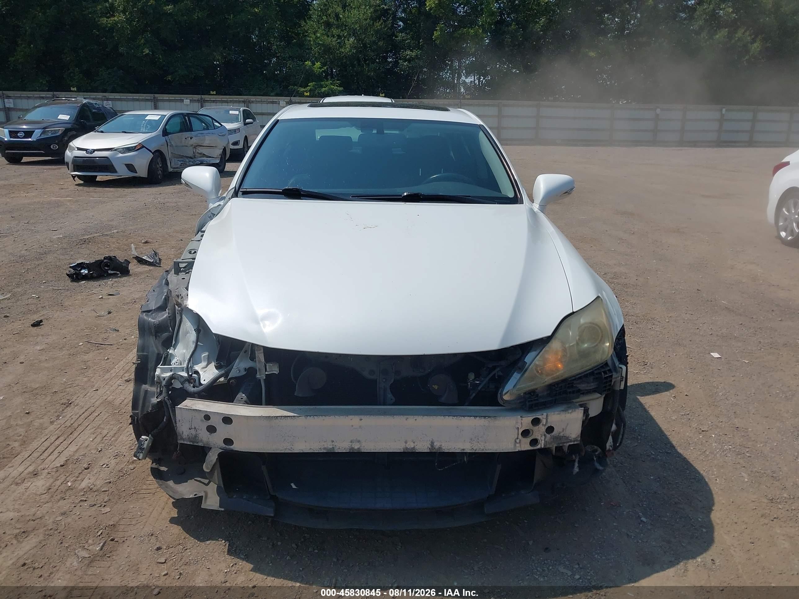 2010 Lexus Is 250   White vin: JTHCF5C2XA2033758