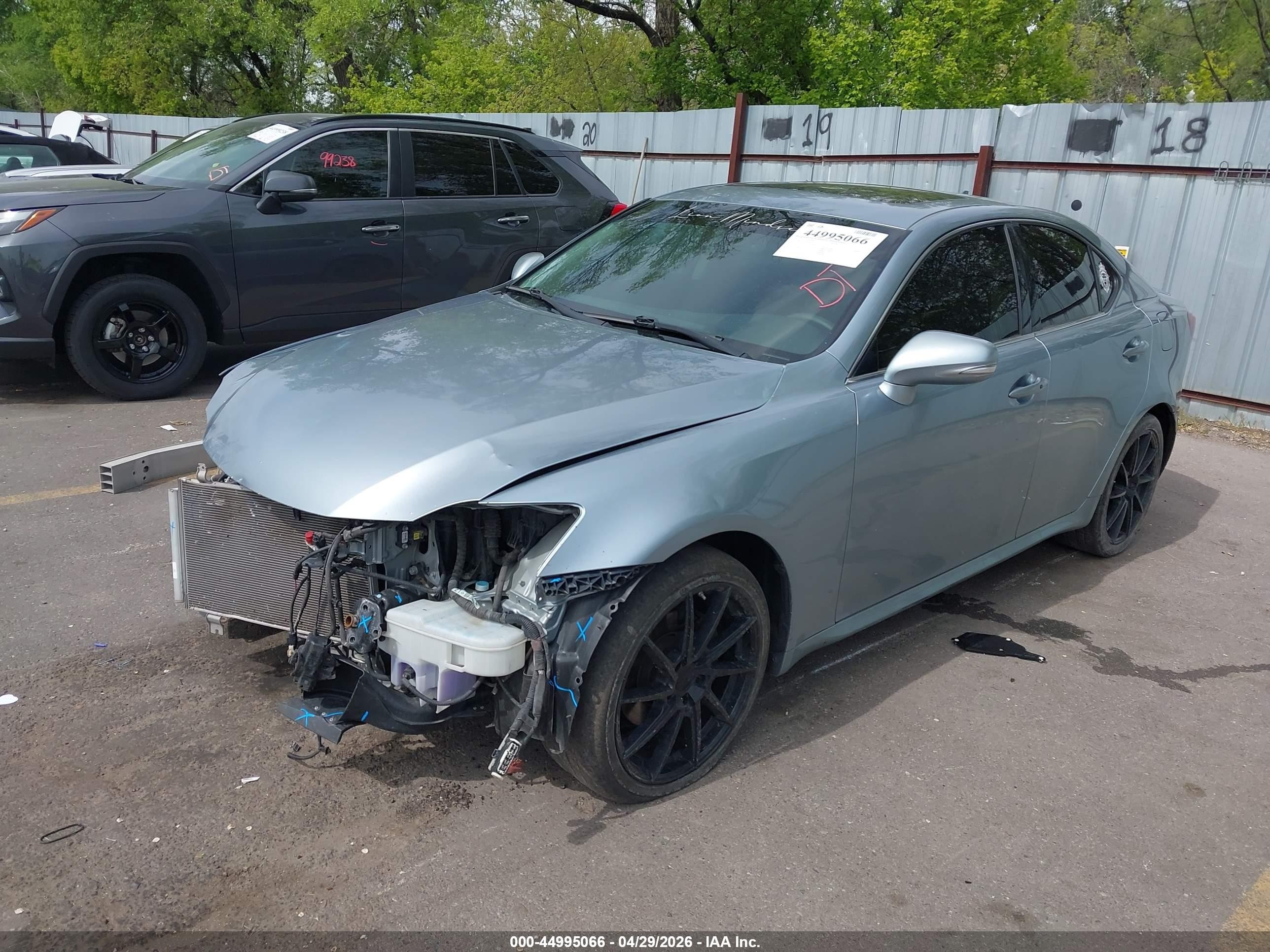 2010 Lexus Is 250   Light Blue vin: JTHCF5C2XA5038103