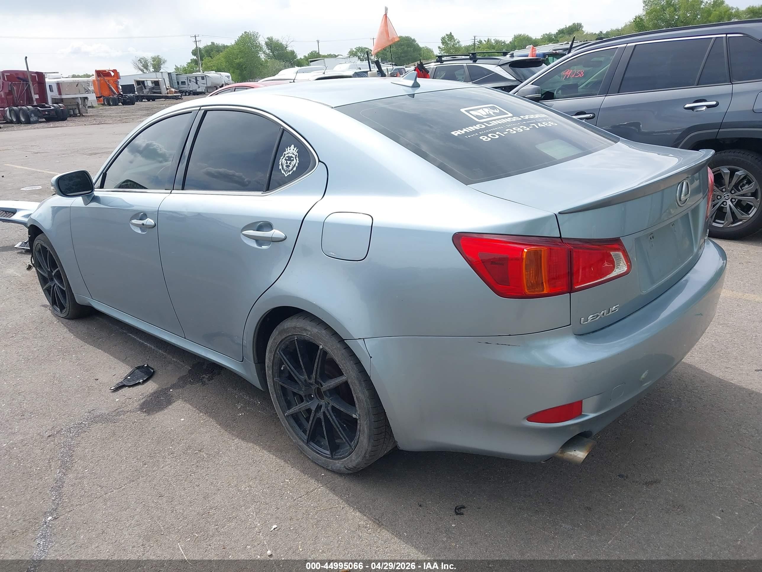 2010 Lexus Is 250   Light Blue vin: JTHCF5C2XA5038103