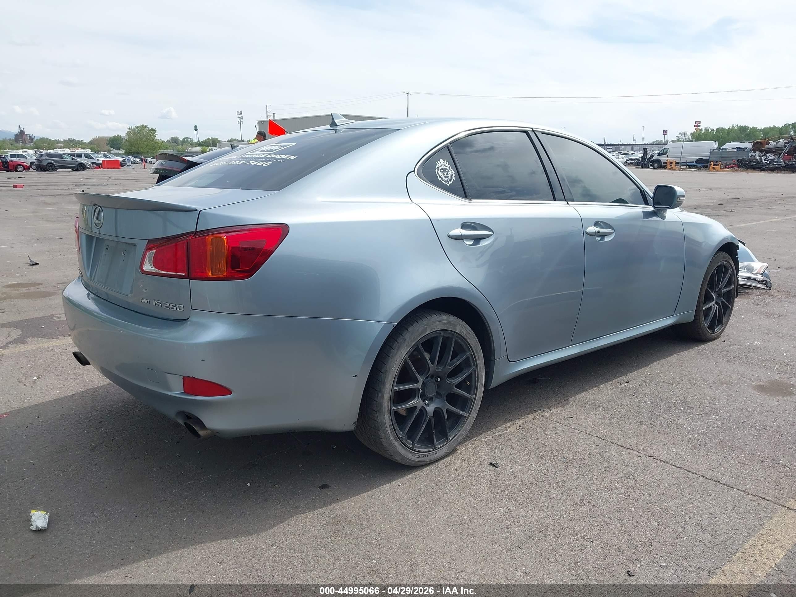 2010 Lexus Is 250   Light Blue vin: JTHCF5C2XA5038103