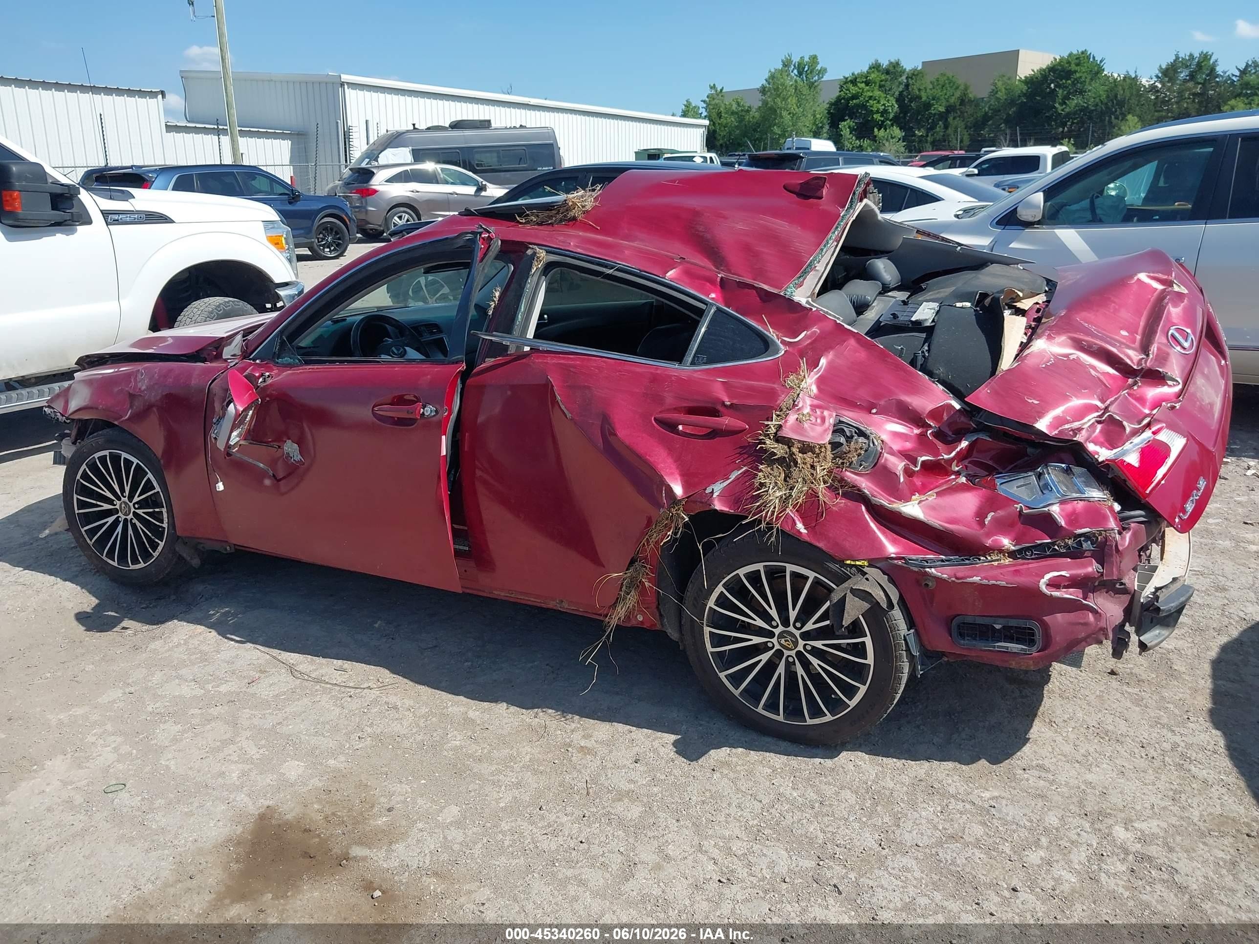 2010 Lexus Is 250   Red vin: JTHCF5C2XA5040224