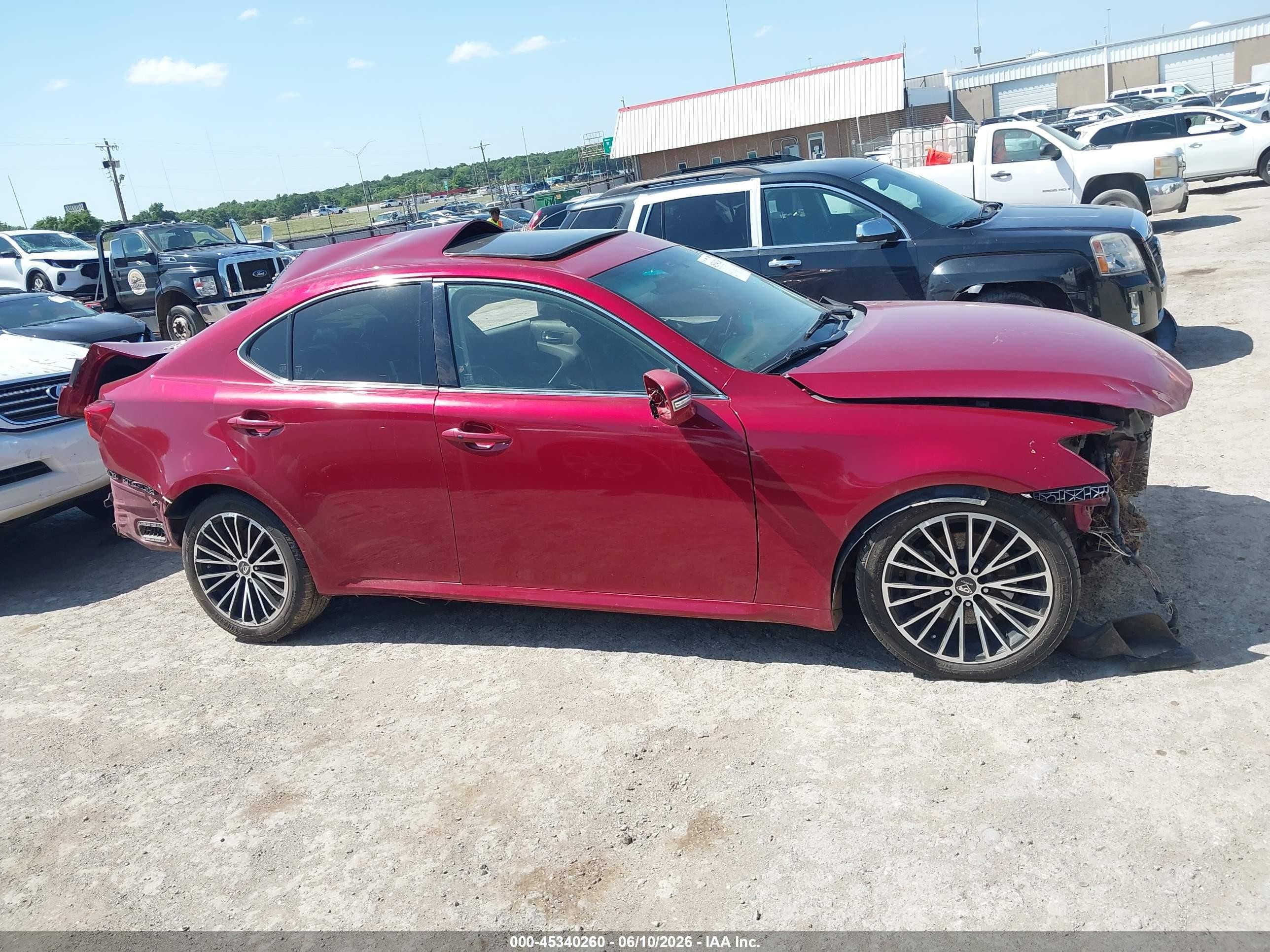 2010 Lexus Is 250   Red vin: JTHCF5C2XA5040224