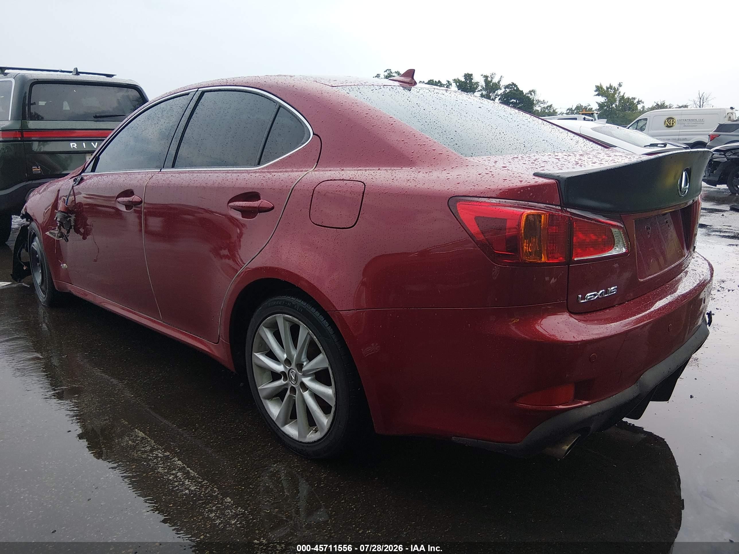 2010 Lexus Is 250   Red vin: JTHCF5C2XA5043432