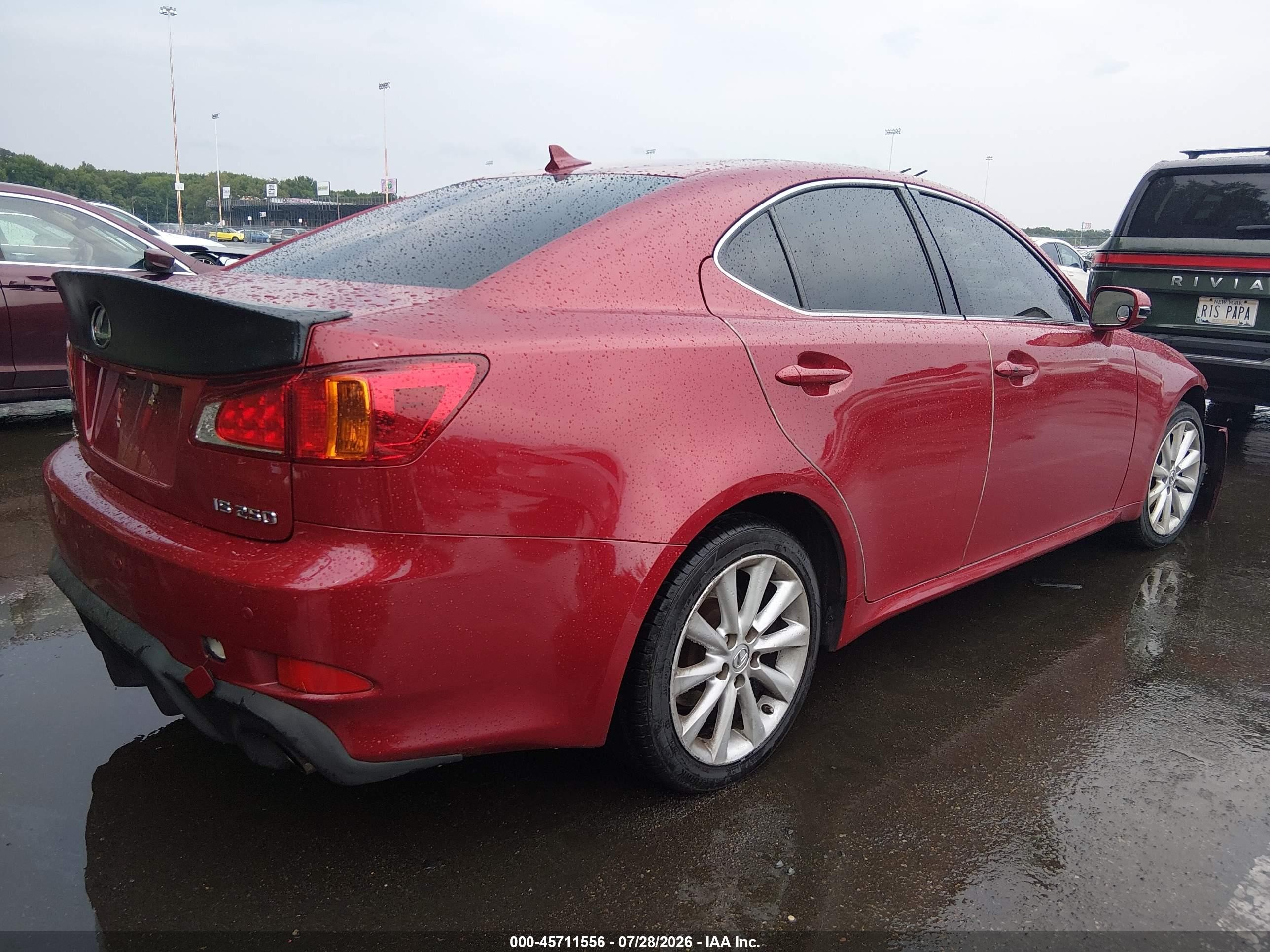 2010 Lexus Is 250   Red vin: JTHCF5C2XA5043432