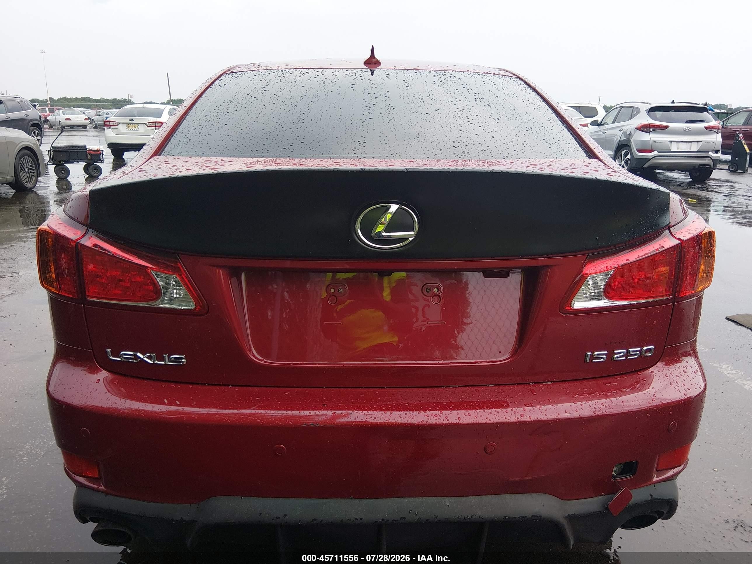 2010 Lexus Is 250   Red vin: JTHCF5C2XA5043432