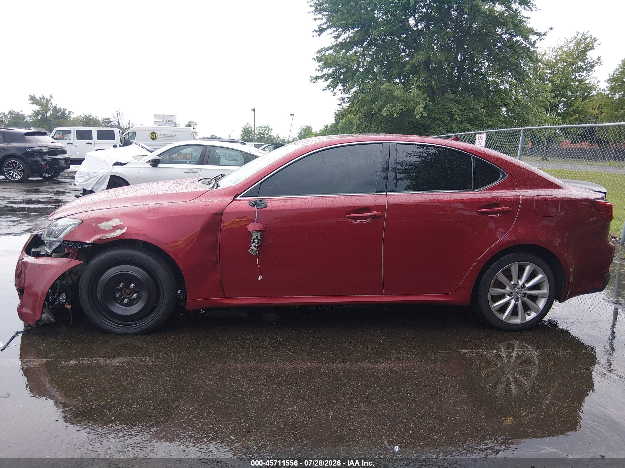 2010 Lexus Is 250   Red vin: JTHCF5C2XA5043432