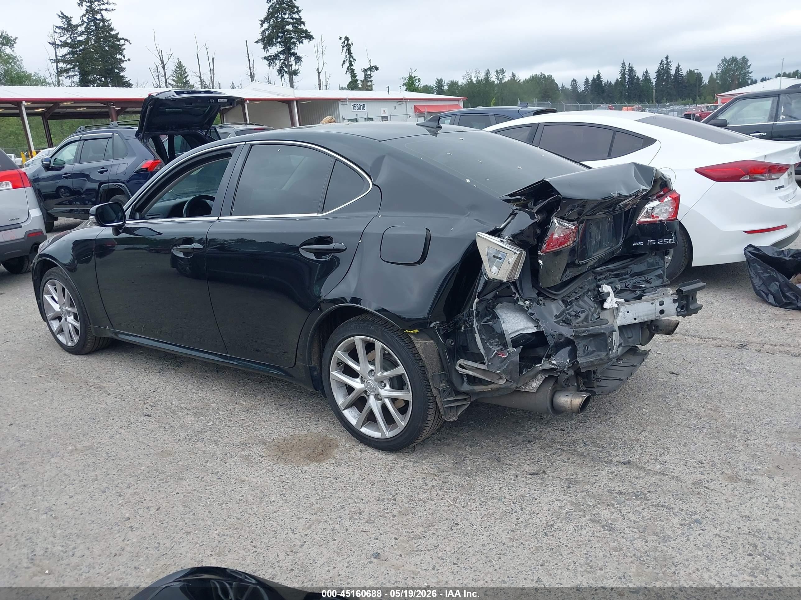 2012 Lexus Is 250   Black vin: JTHCF5C2XC5057625