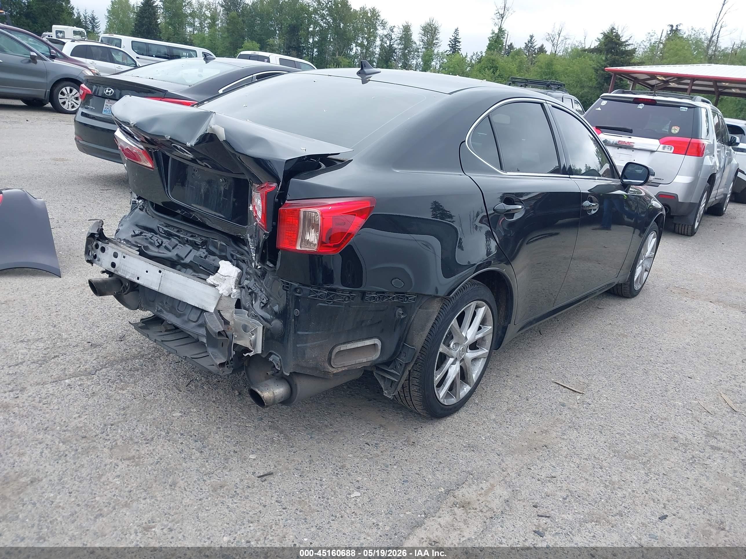 2012 Lexus Is 250   Black vin: JTHCF5C2XC5057625