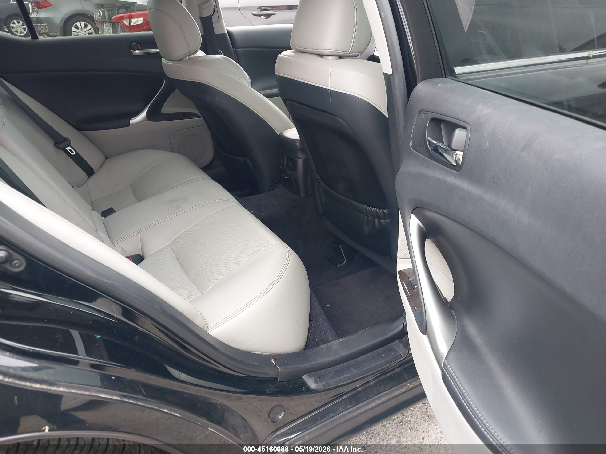 2012 Lexus Is 250   Black vin: JTHCF5C2XC5057625