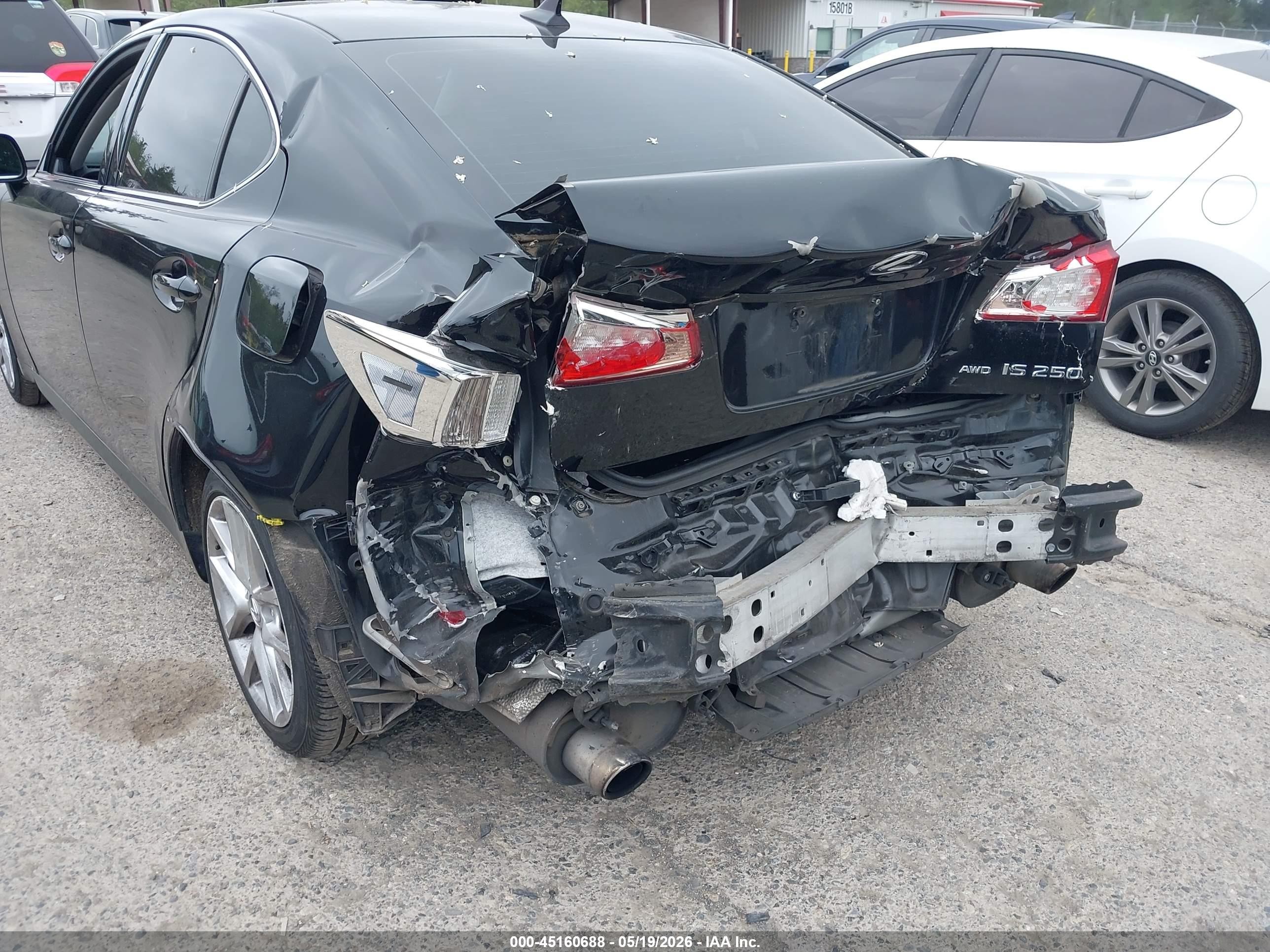 2012 Lexus Is 250   Black vin: JTHCF5C2XC5057625