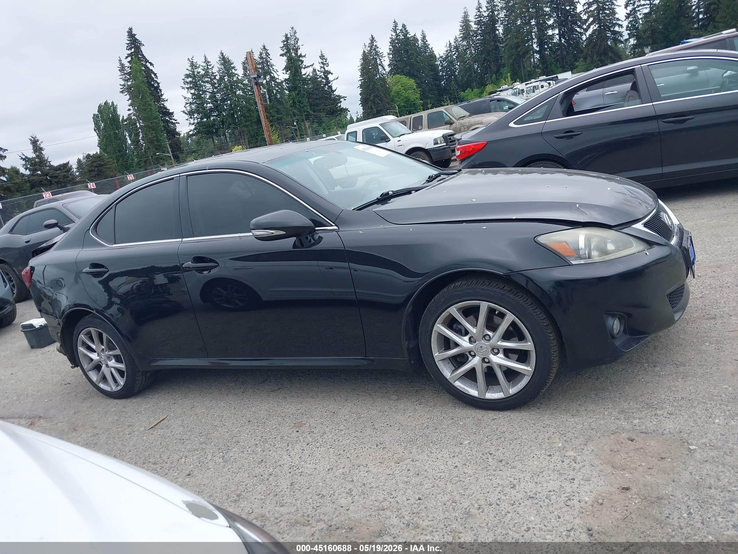 2012 Lexus Is 250   Black vin: JTHCF5C2XC5057625