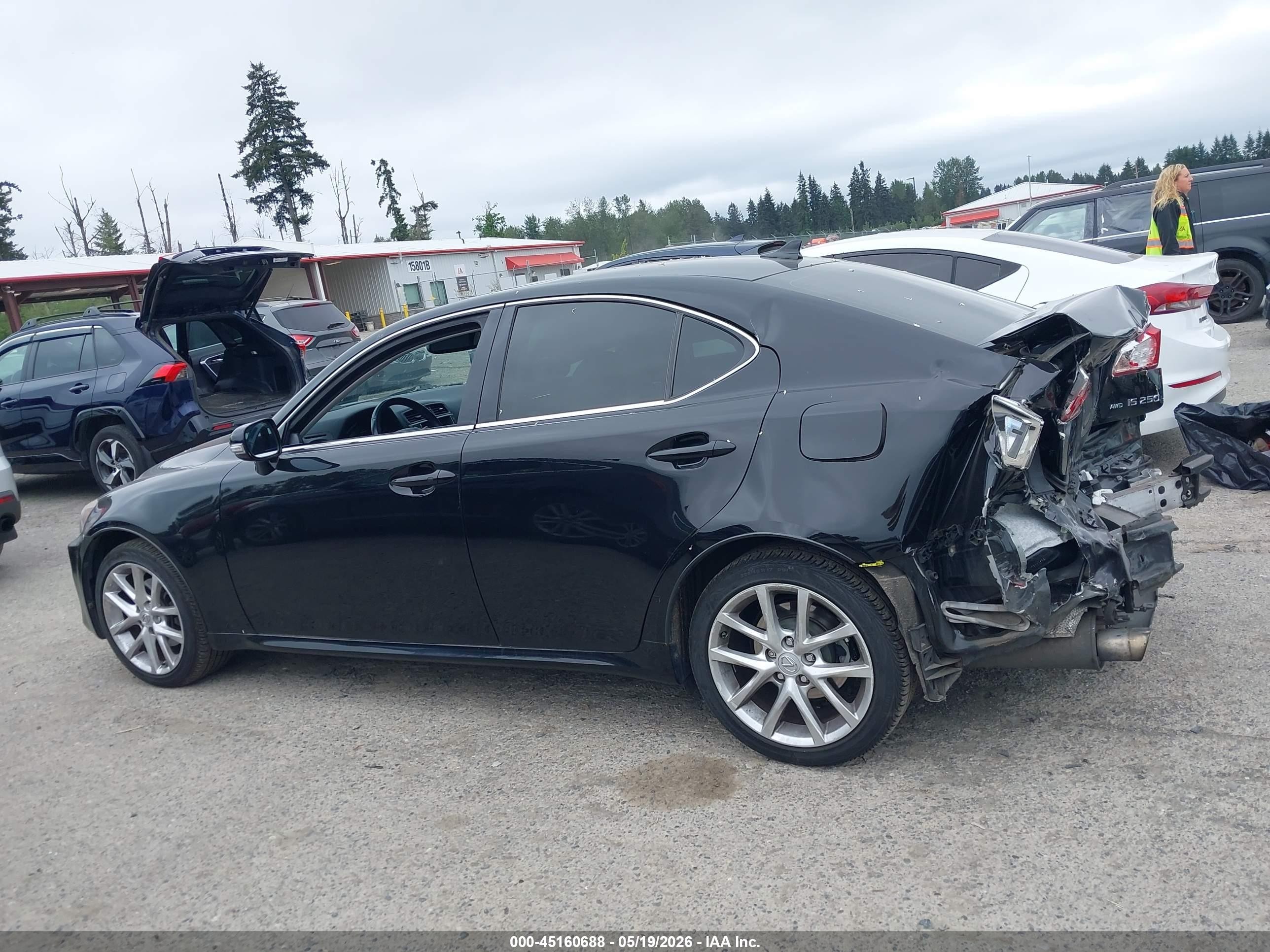 2012 Lexus Is 250   Black vin: JTHCF5C2XC5057625