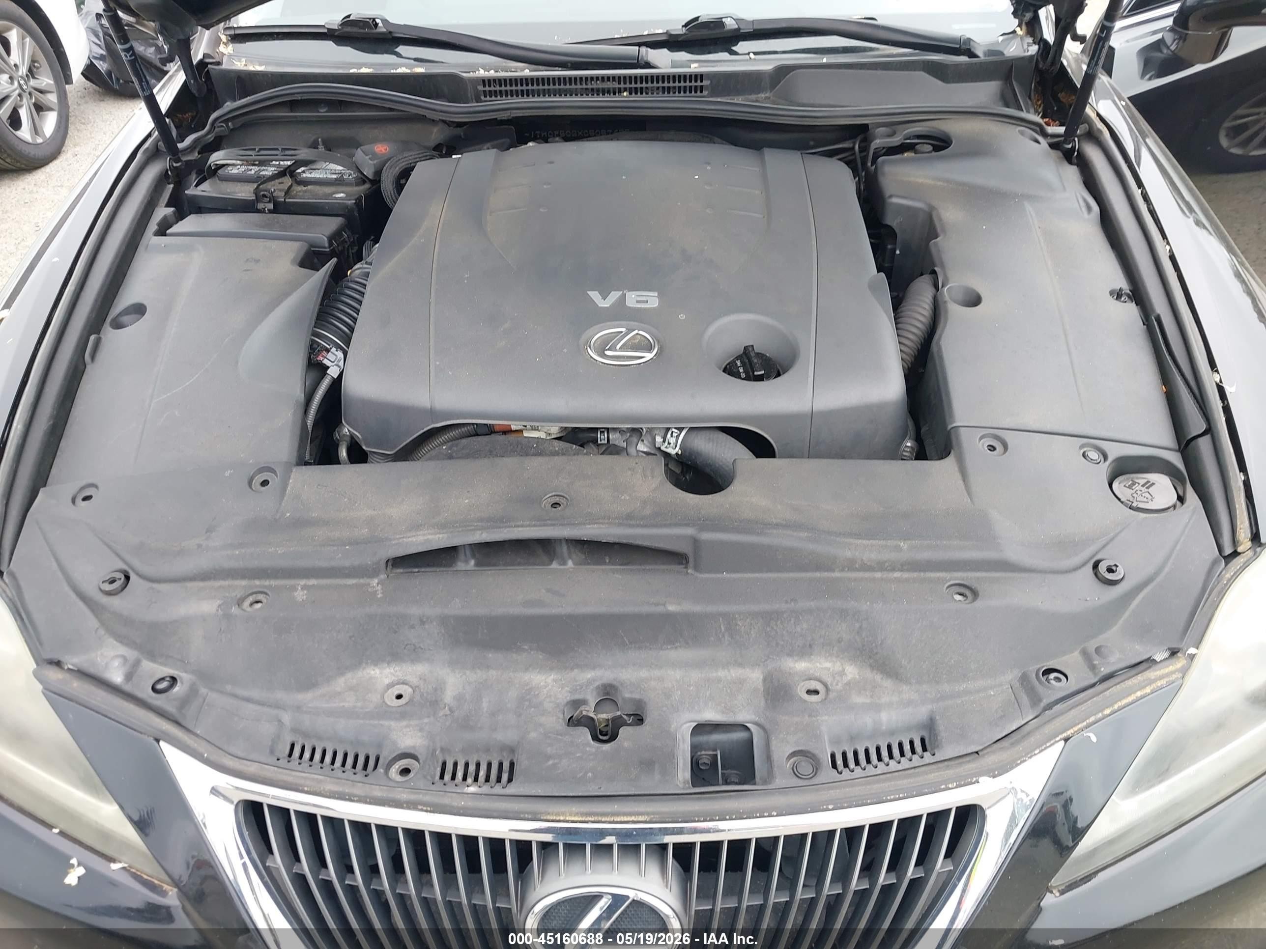 2012 Lexus Is 250   Black vin: JTHCF5C2XC5057625