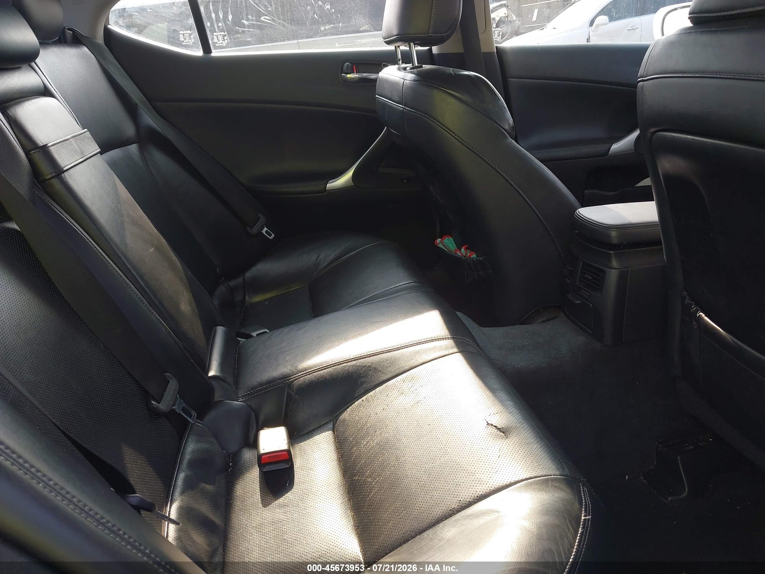 2012 Lexus Is 250   White vin: JTHCF5C2XC5058497