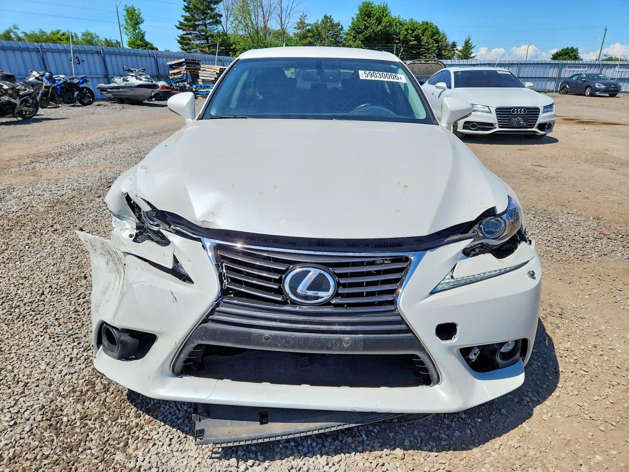 2015 Lexus Is 250 Белый vin: JTHCF5D25F5022512