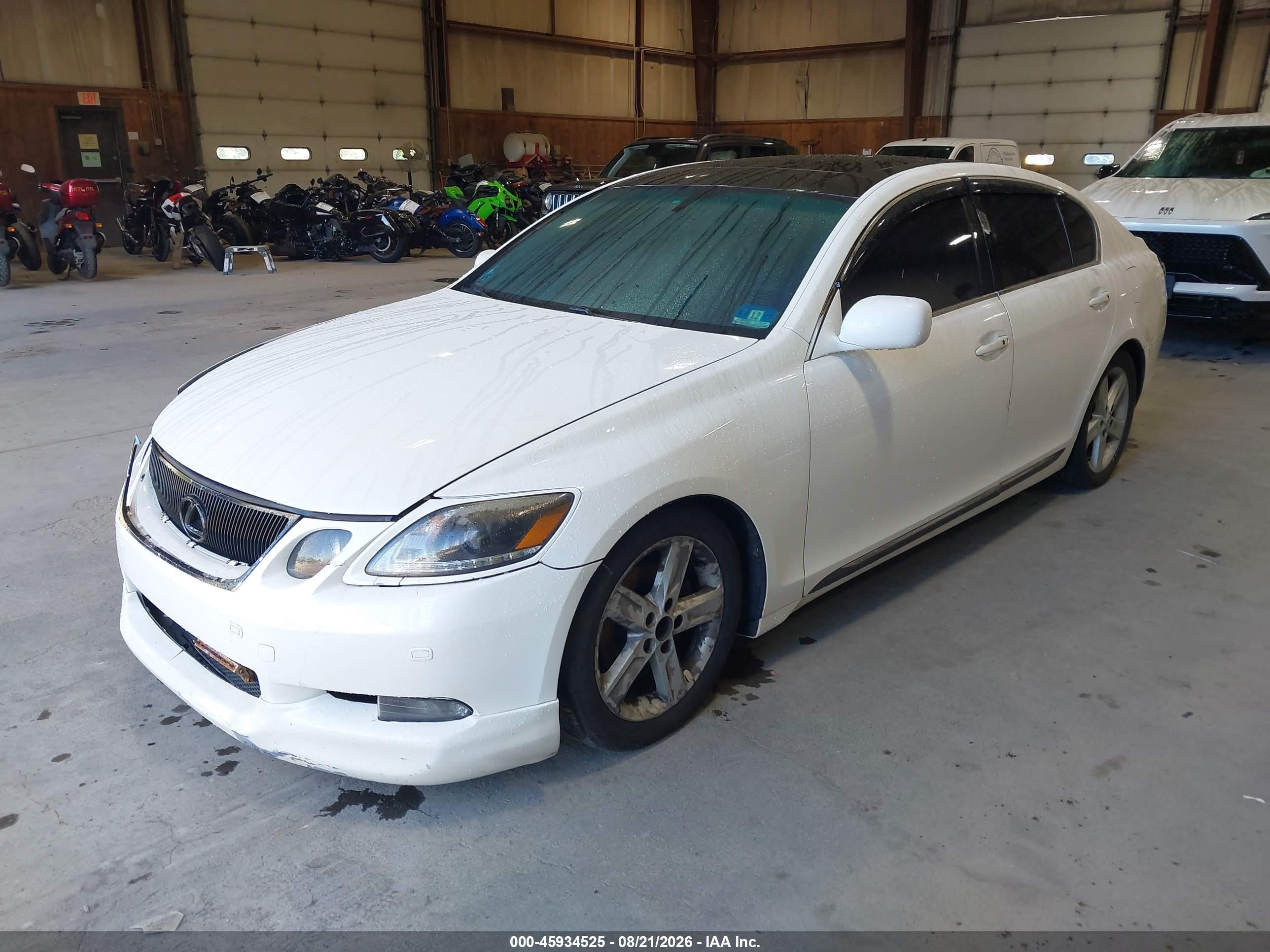 2006 Lexus Gs 300   White vin: JTHCH96S060020503