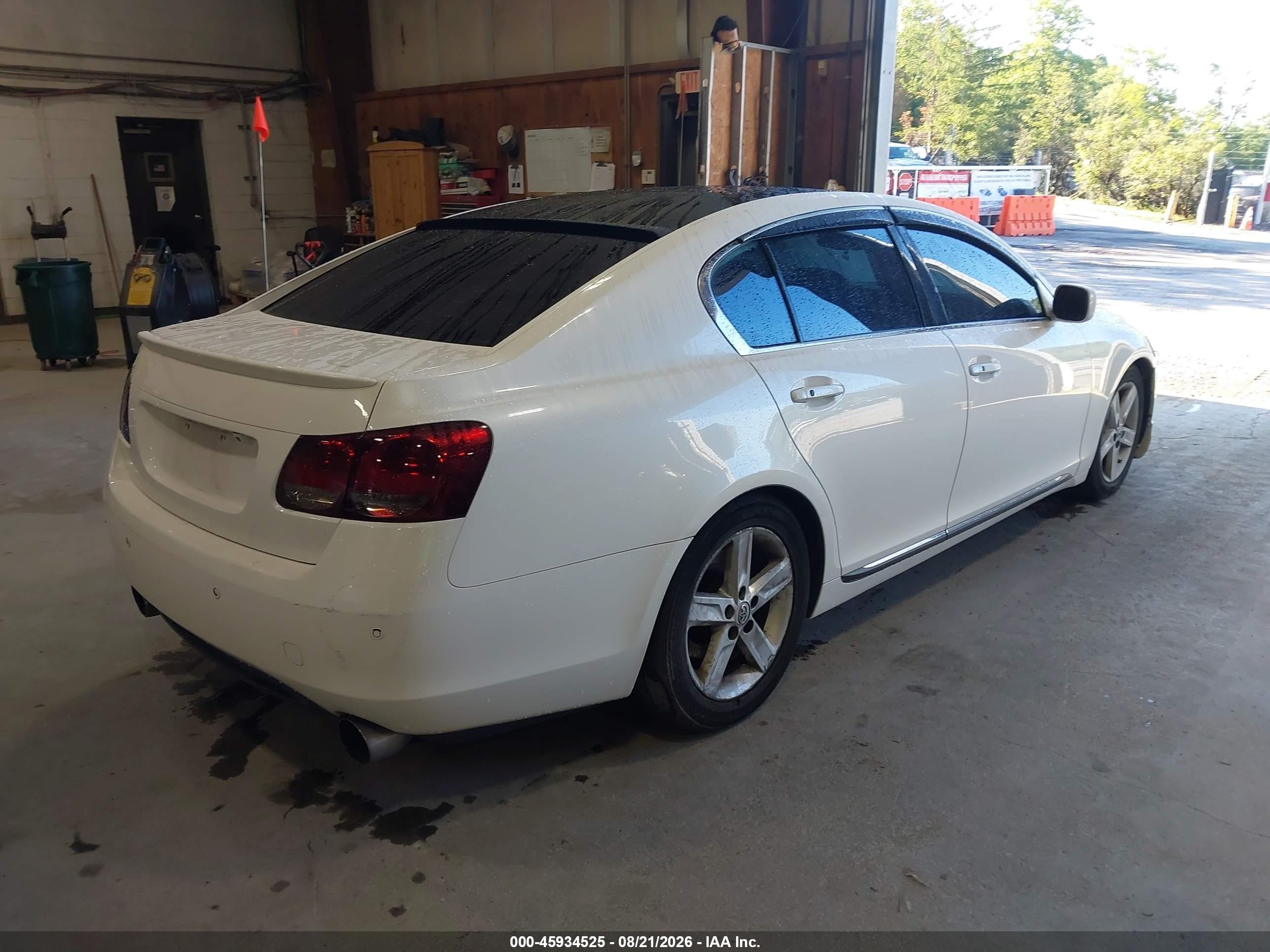 2006 Lexus Gs 300   White vin: JTHCH96S060020503