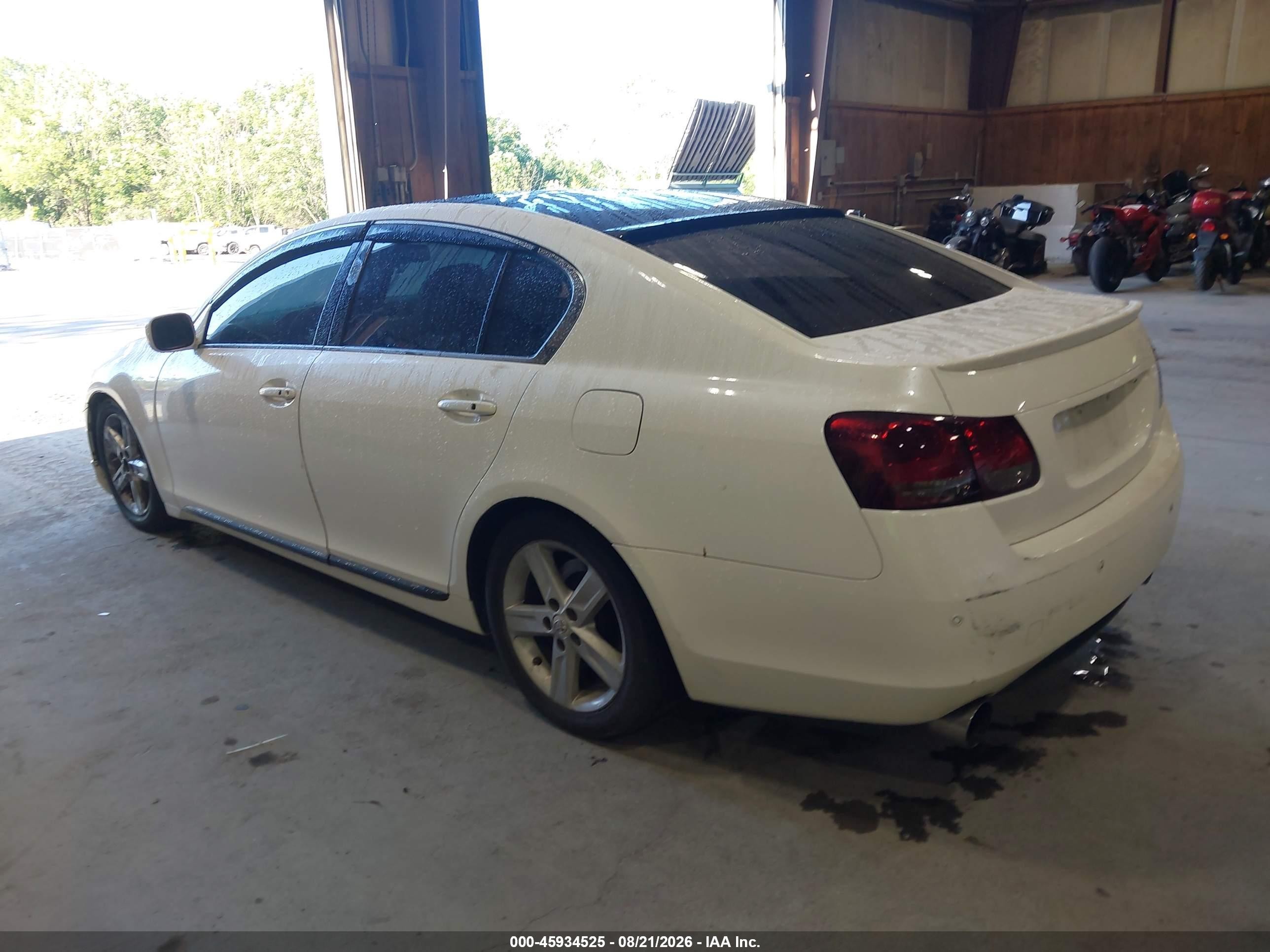 2006 Lexus Gs 300   White vin: JTHCH96S060020503