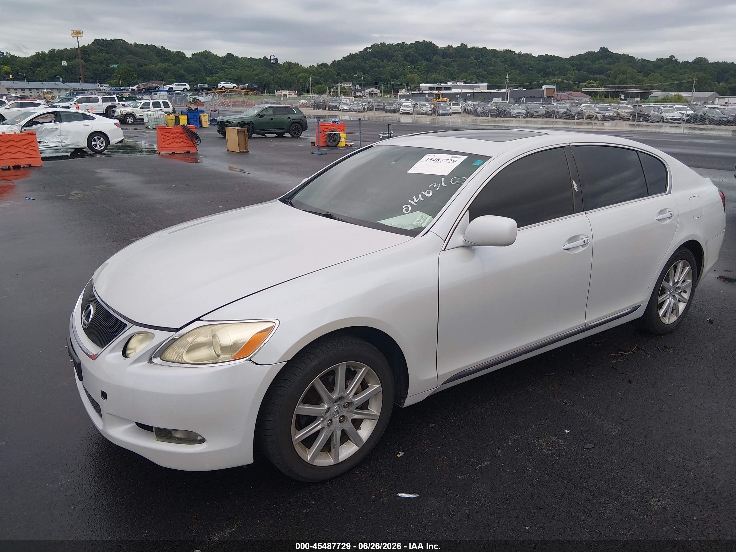 2006 Lexus Gs 300   White vin: JTHCH96S160014631