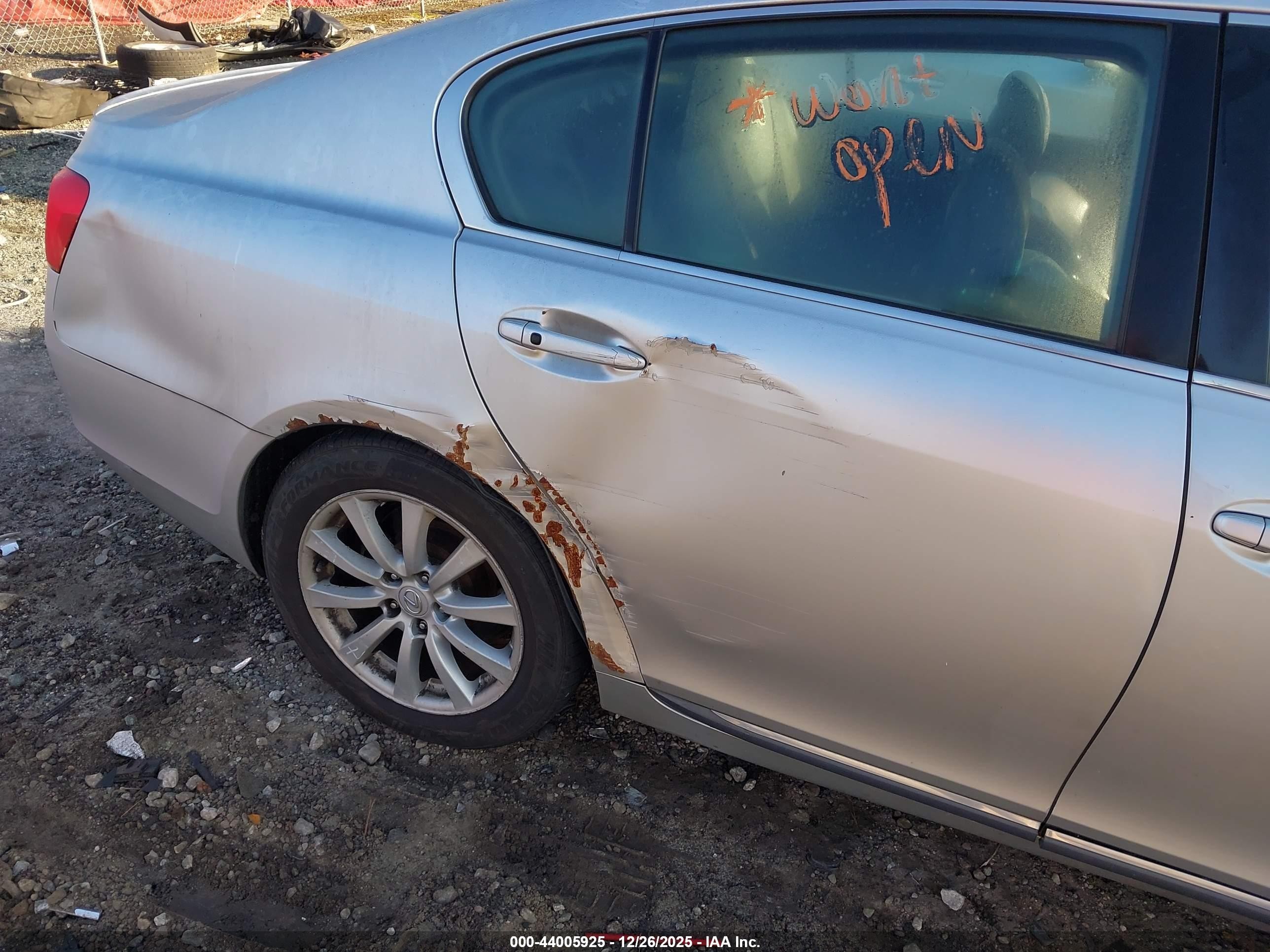 2006 Lexus Gs 300   Silver vin: JTHCH96S260015948