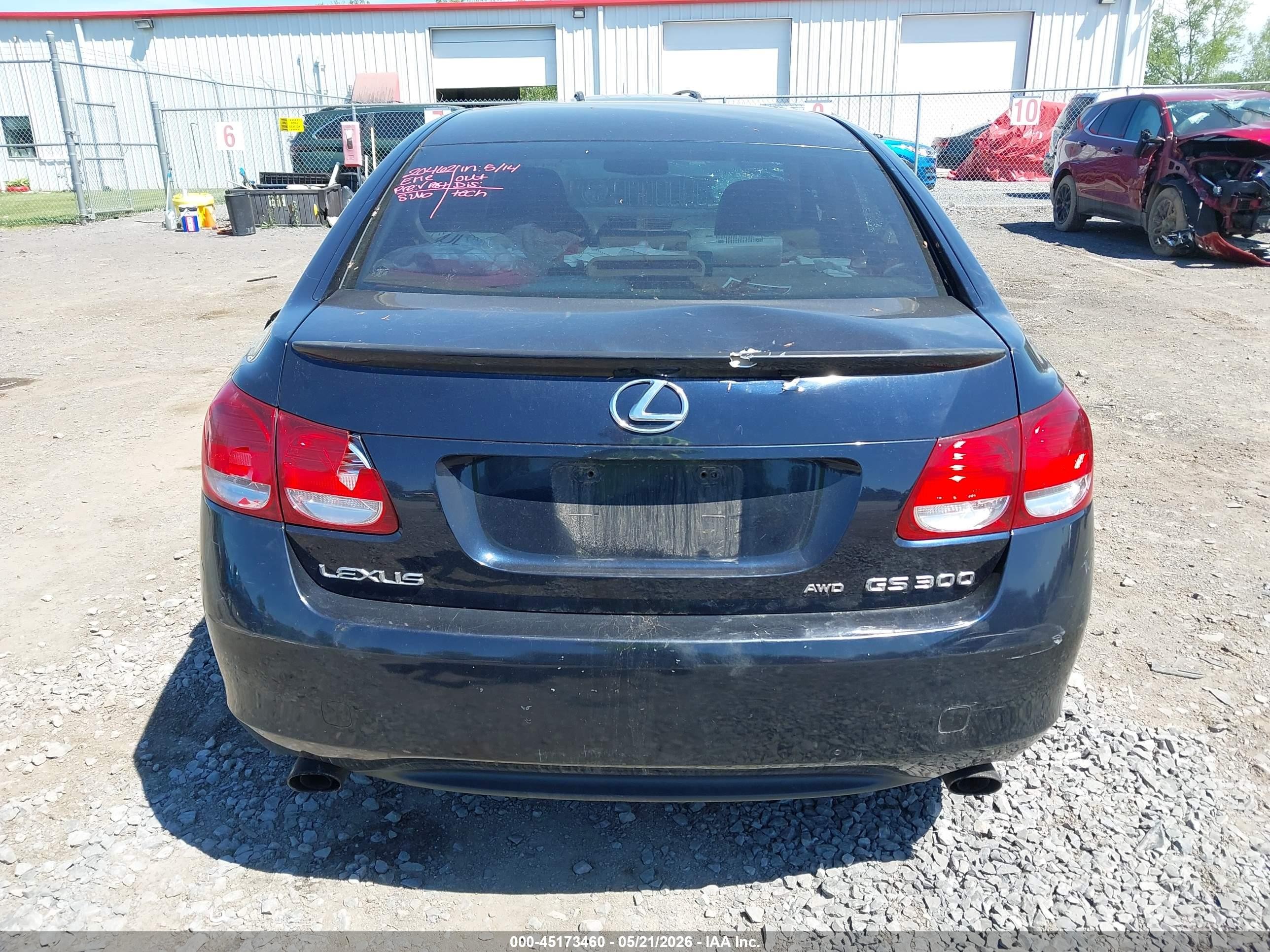 2006 Lexus Gs 300   Синий vin: JTHCH96S360005123