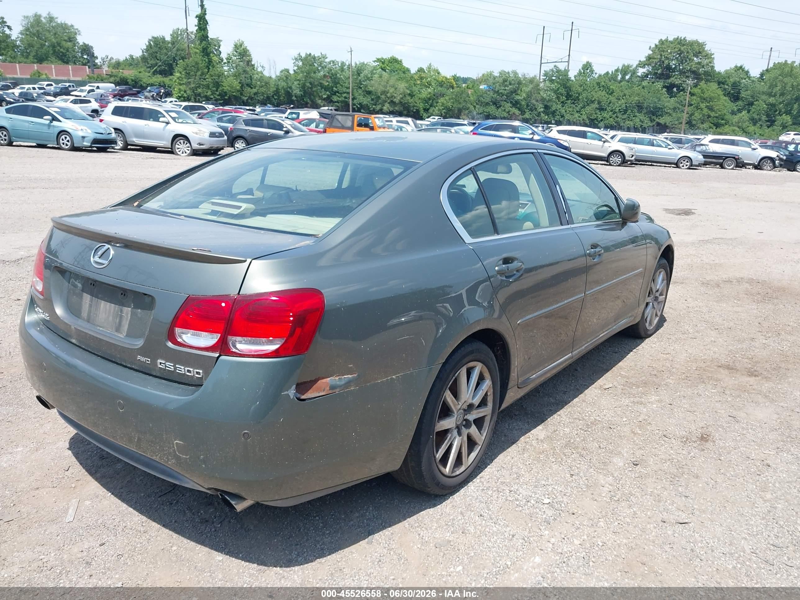 2006 Lexus Gs 300 Green vin: JTHCH96S360019457