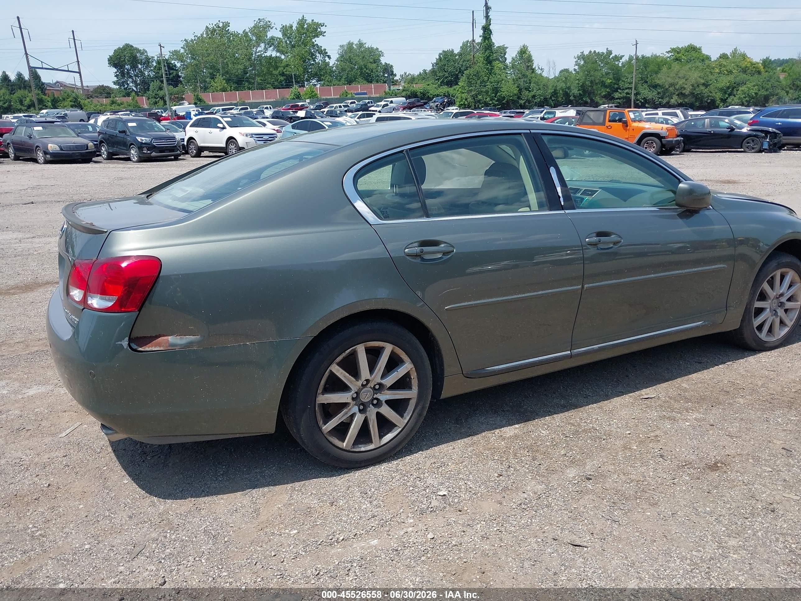 2006 Lexus Gs 300 Green vin: JTHCH96S360019457
