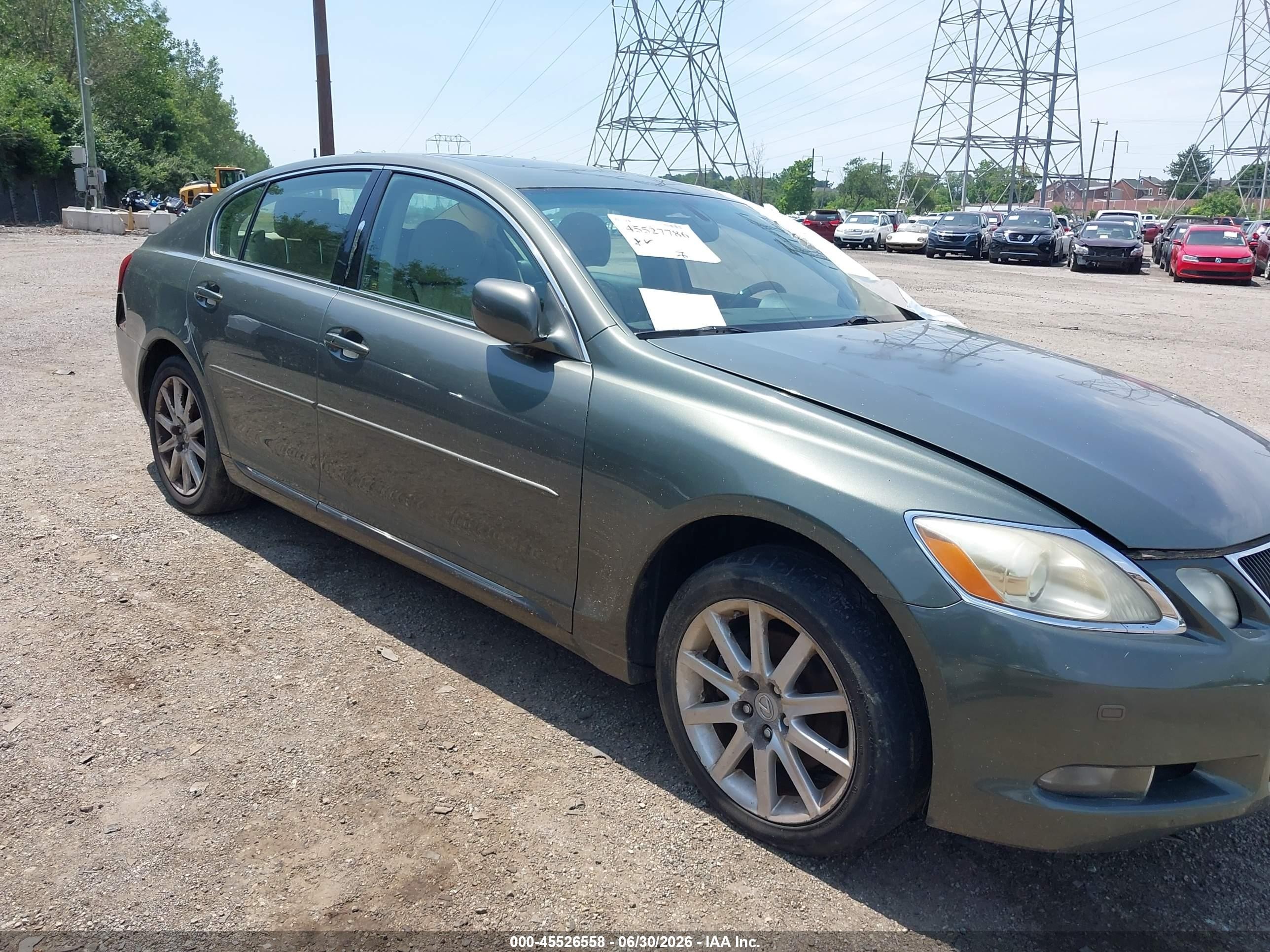 2006 Lexus Gs 300 Green vin: JTHCH96S360019457