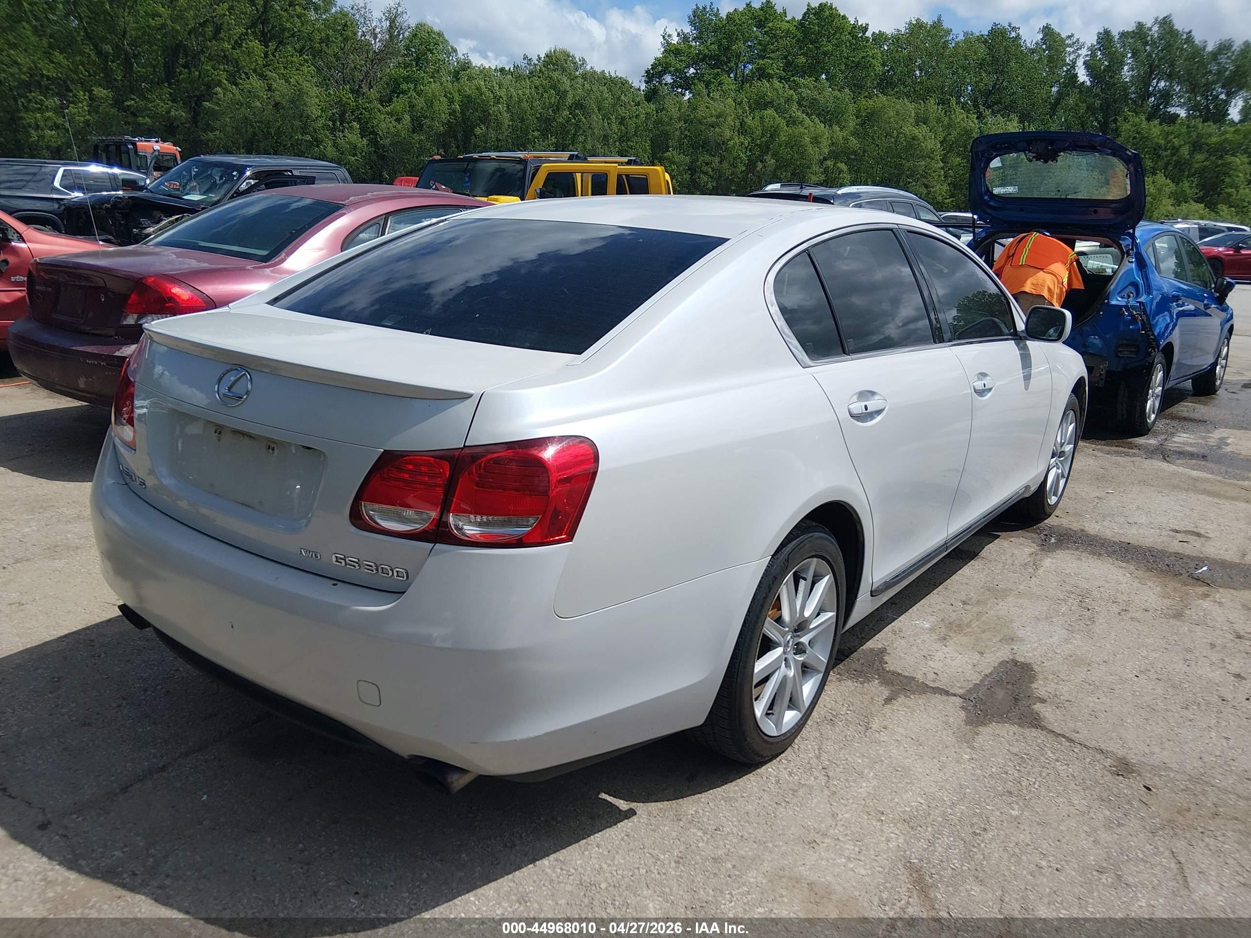 2006 Lexus Gs 300 White vin: JTHCH96S360020513
