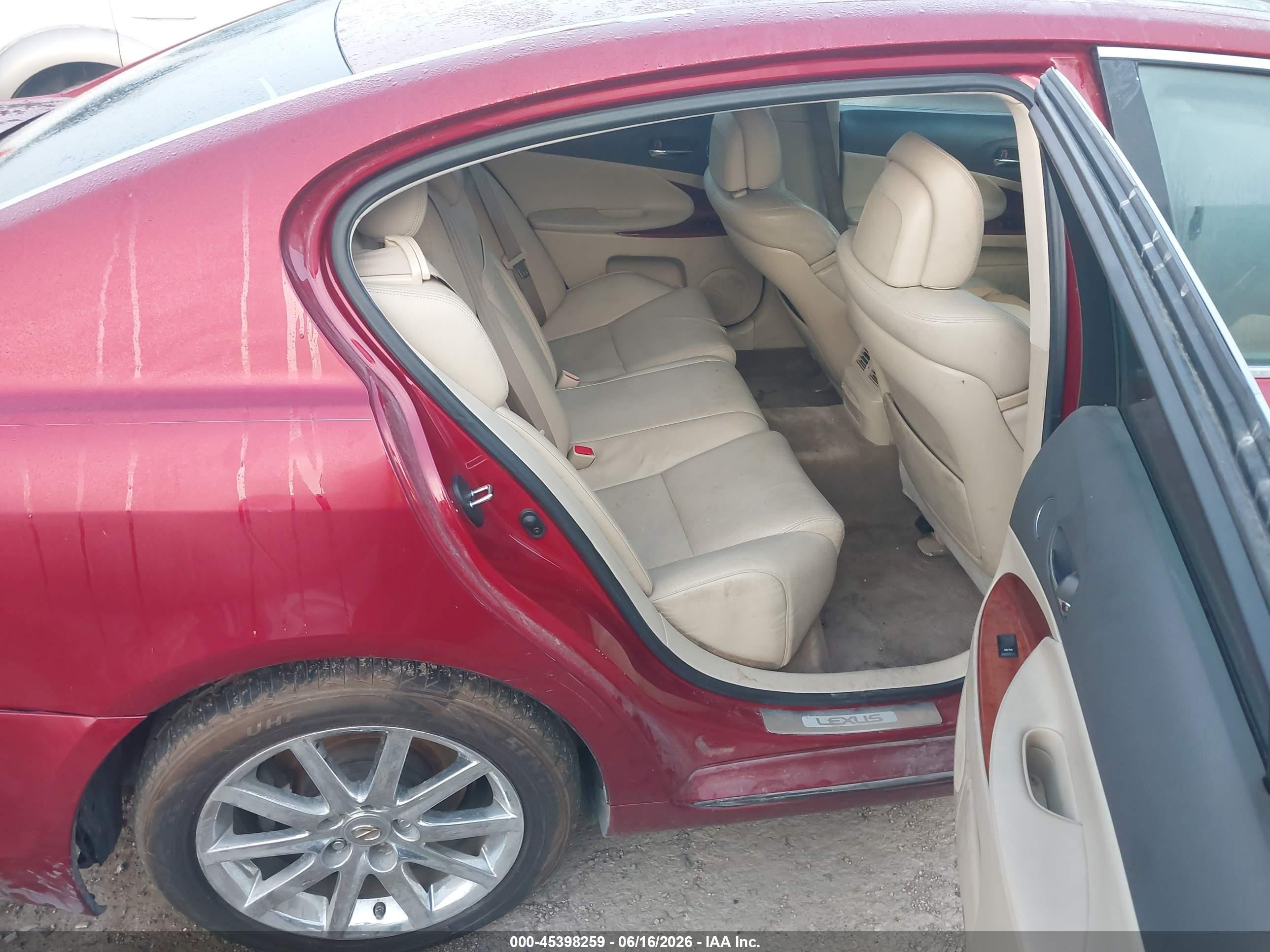 2006 Lexus Gs 300   Maroon vin: JTHCH96S560007794