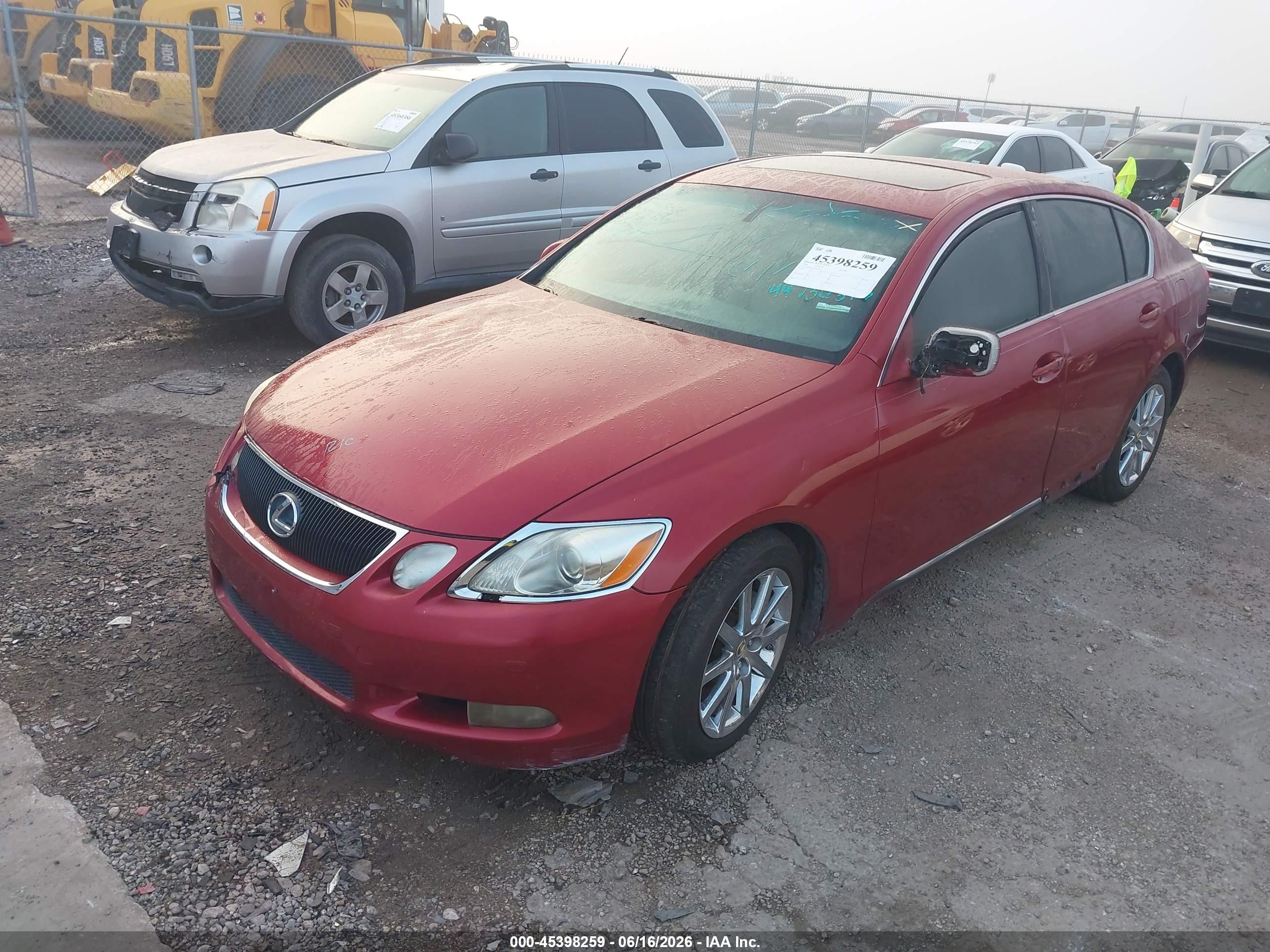 2006 Lexus Gs 300   Maroon vin: JTHCH96S560007794