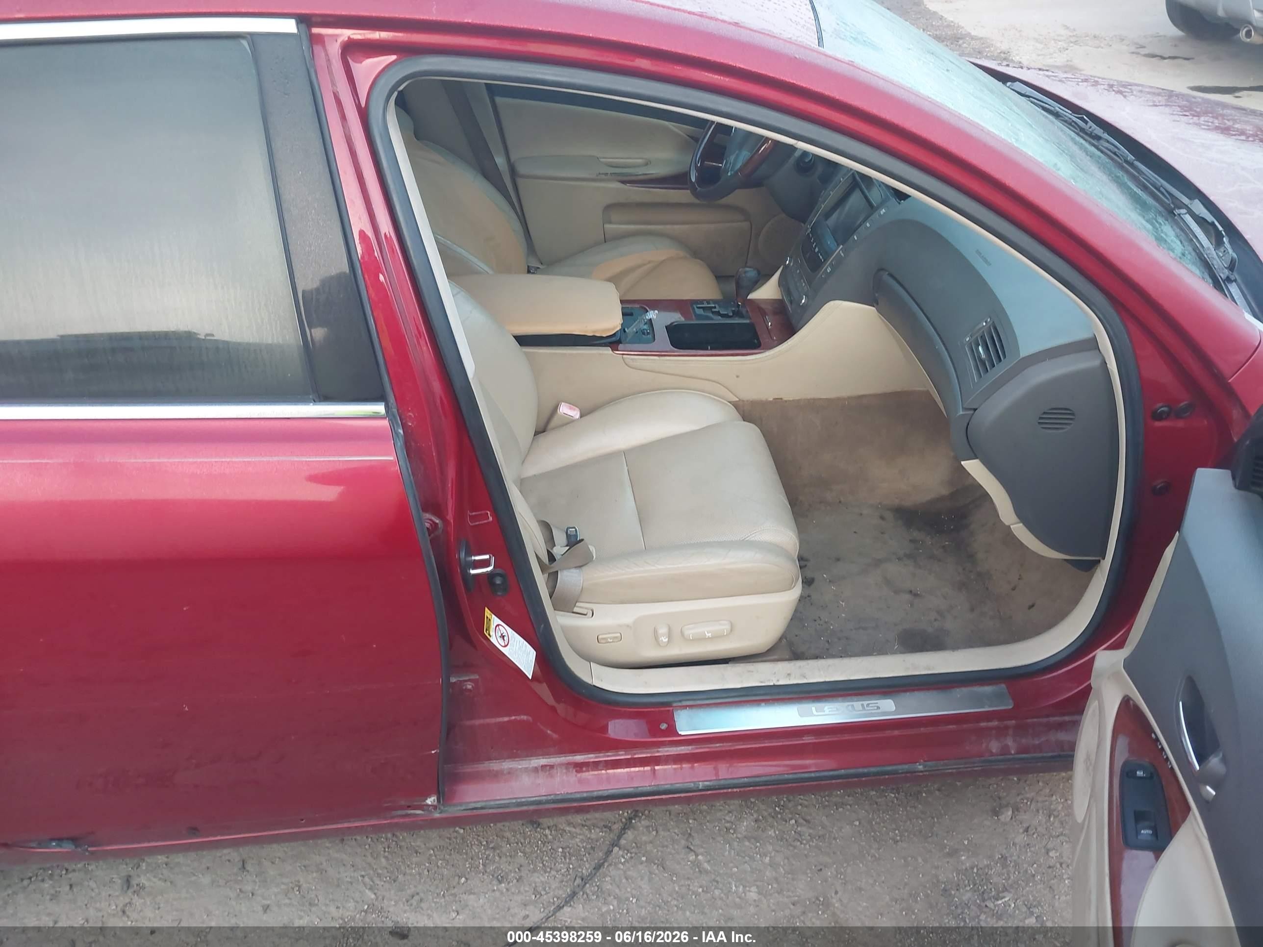 2006 Lexus Gs 300   Maroon vin: JTHCH96S560007794