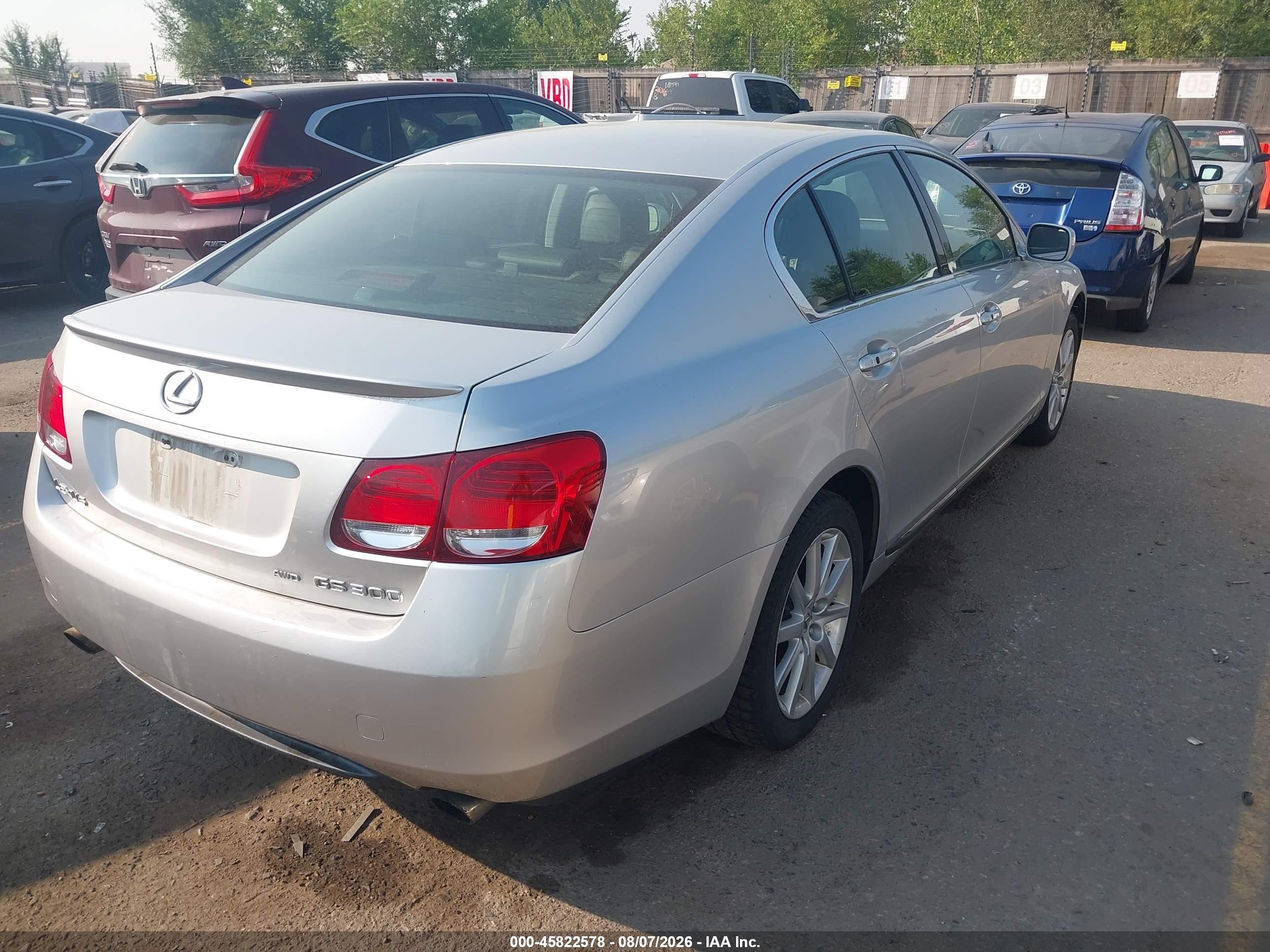 2006 Lexus Gs 300   Silver vin: JTHCH96S560009674