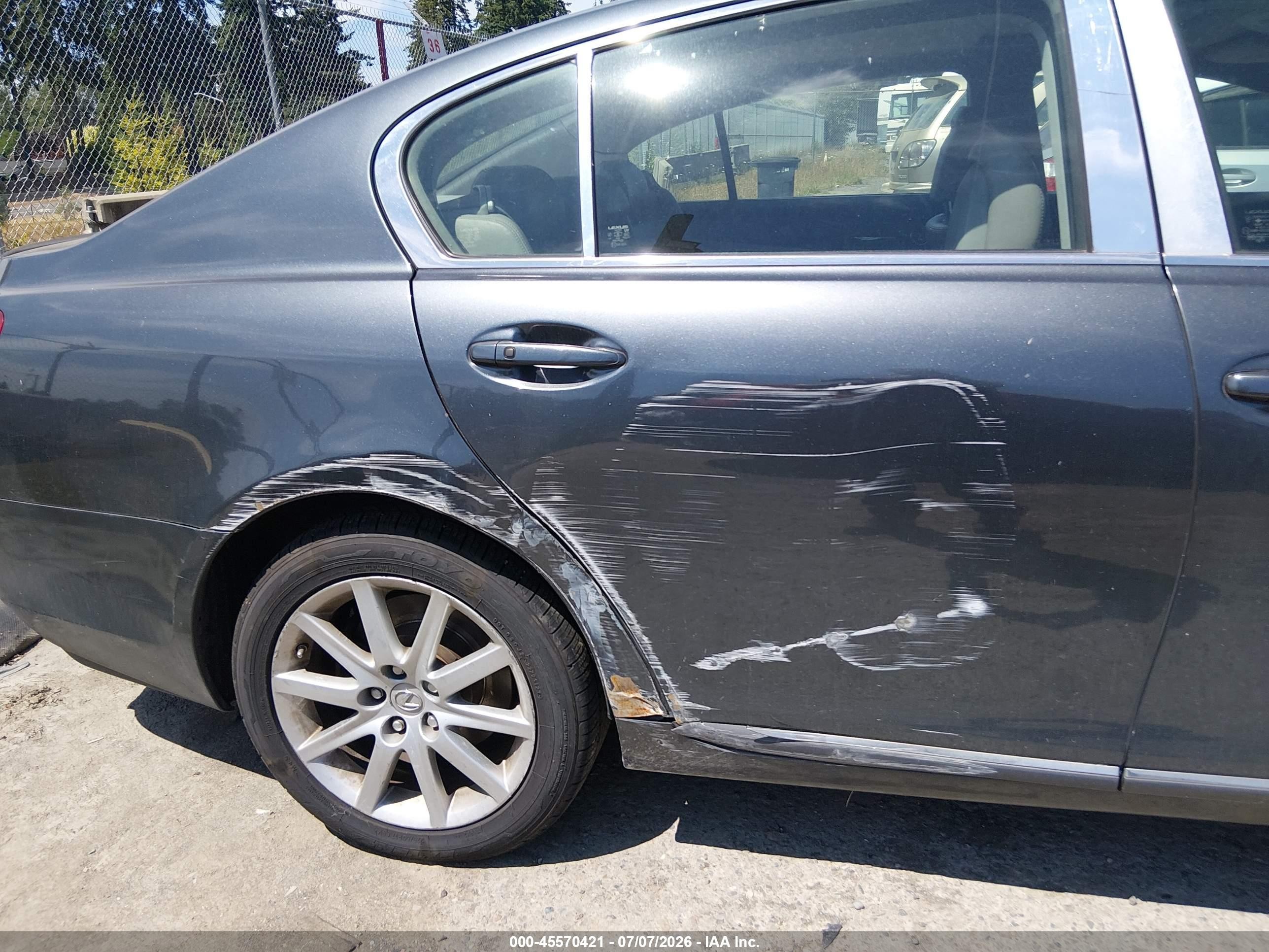 2006 Lexus Gs 300   Gray vin: JTHCH96S660012812