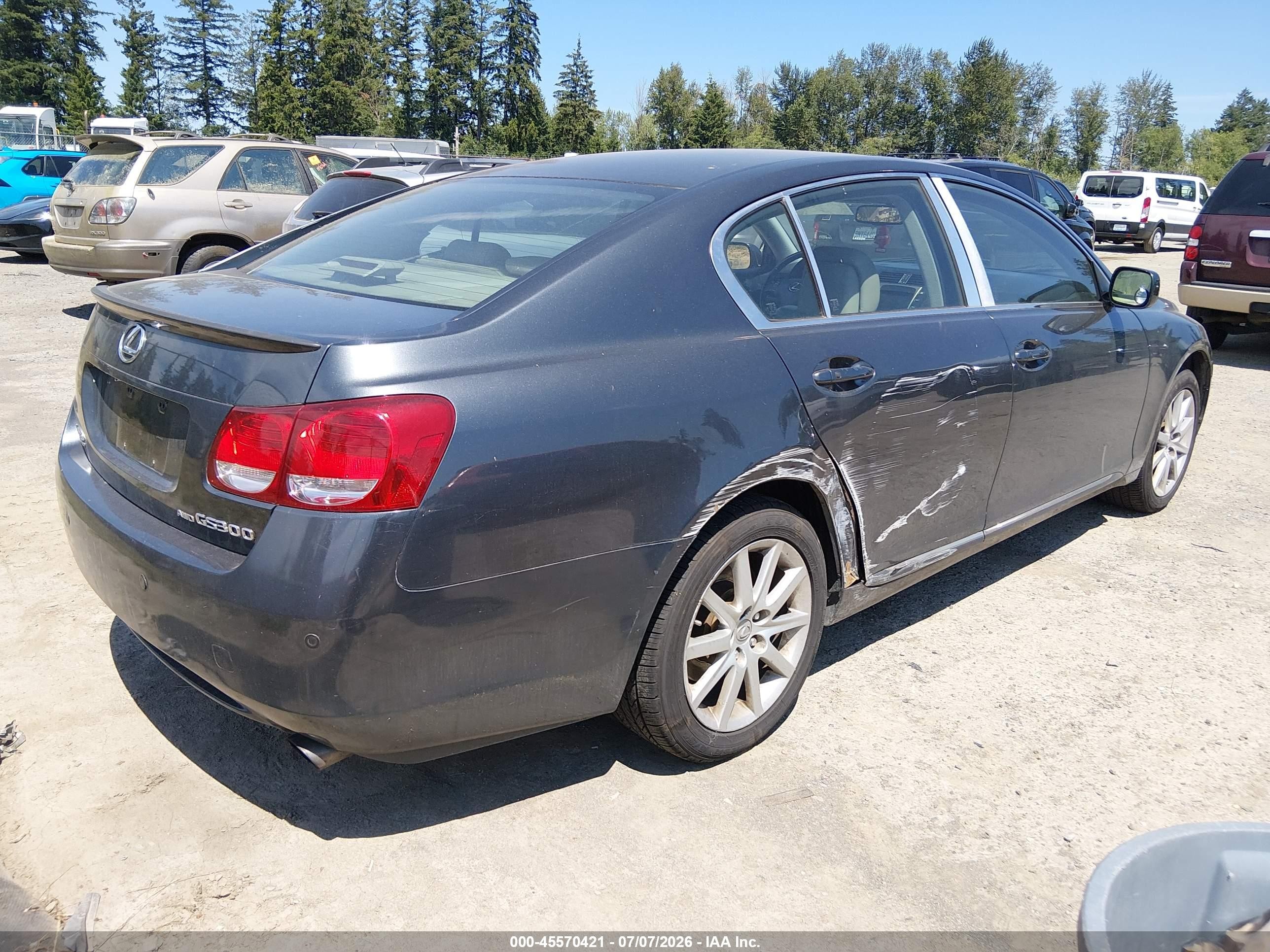 2006 Lexus Gs 300   Gray vin: JTHCH96S660012812