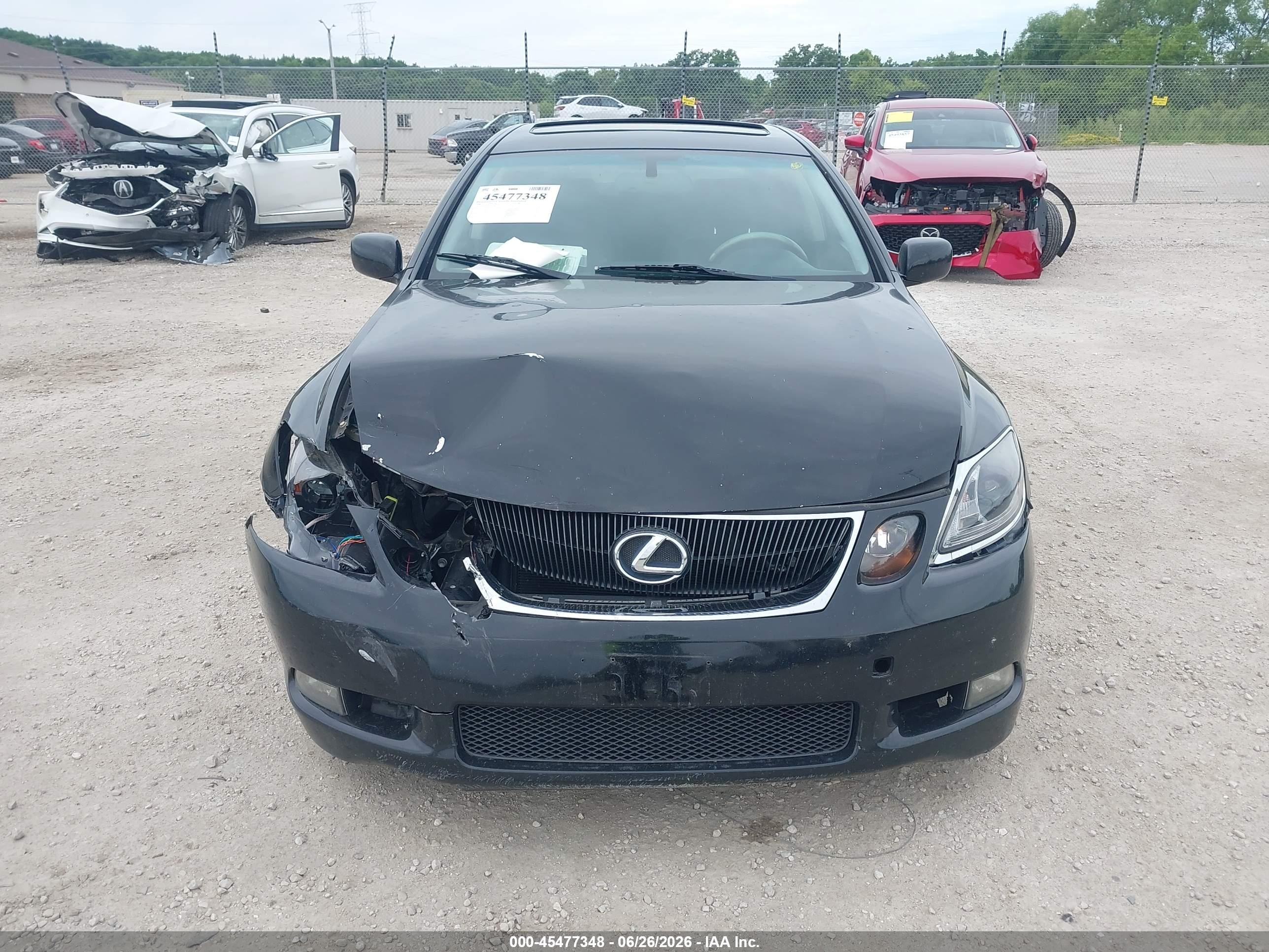 2006 Lexus Gs 300   Black vin: JTHCH96S760012785
