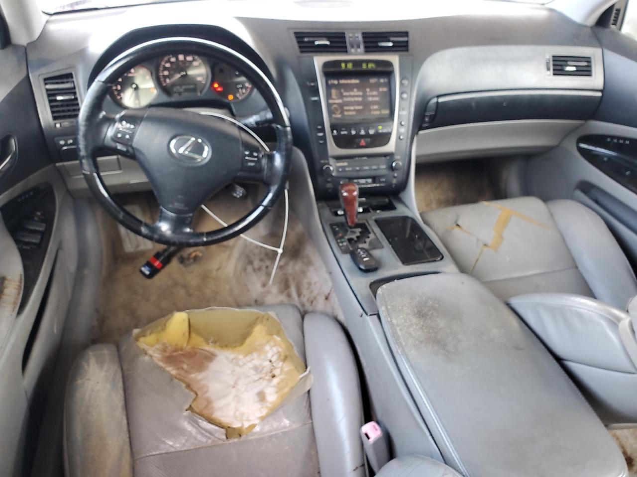 2006 Lexus Gs 300 Silver vin: JTHCH96S860004436 Damage: Right Front Seat Cushion, Torn, > 12 Inches