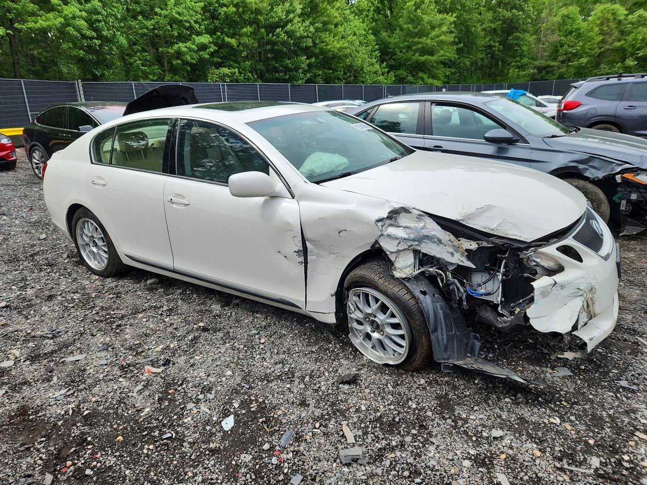 2006 Lexus Gs 300 White vin: JTHCH96S860006140