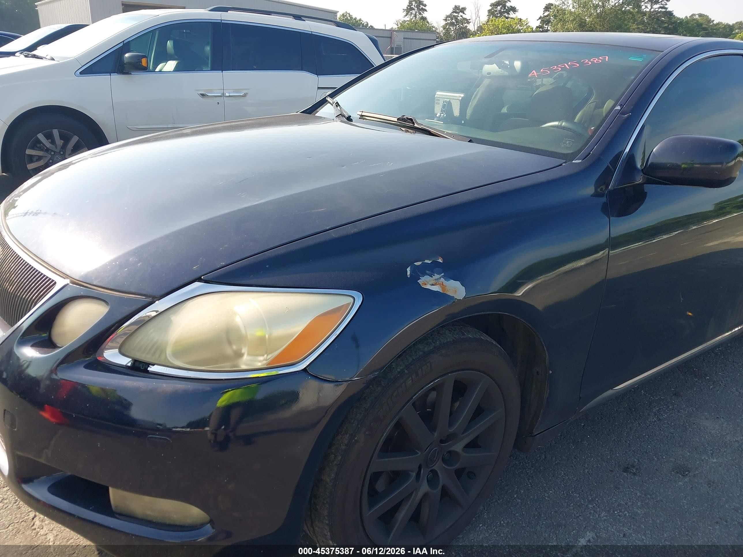 2006 Lexus Gs 300 Dark Blue vin: JTHCH96S860019289
