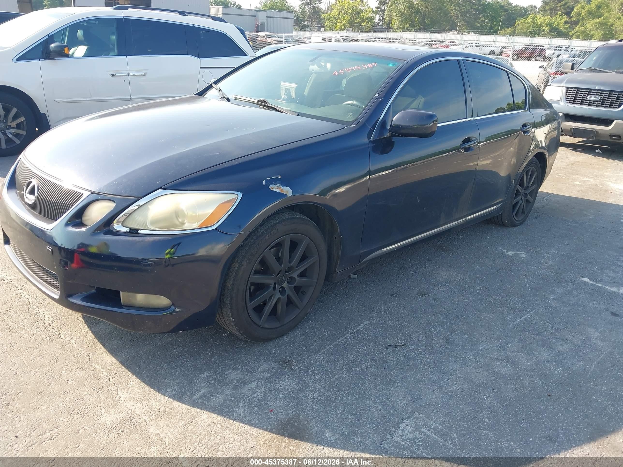 2006 Lexus Gs 300 Dark Blue vin: JTHCH96S860019289
