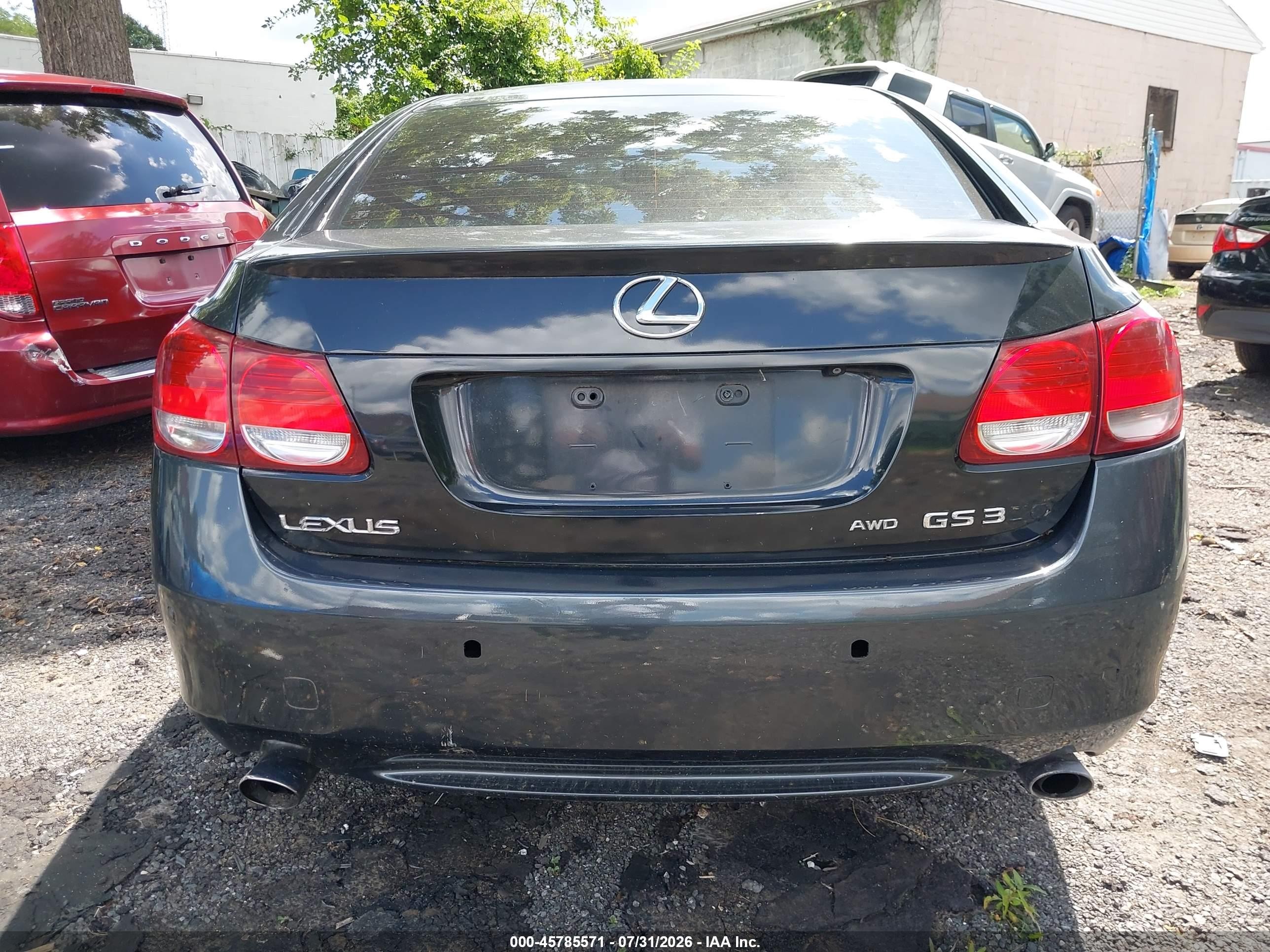 2006 Lexus Gs 300   Black vin: JTHCH96S960018071