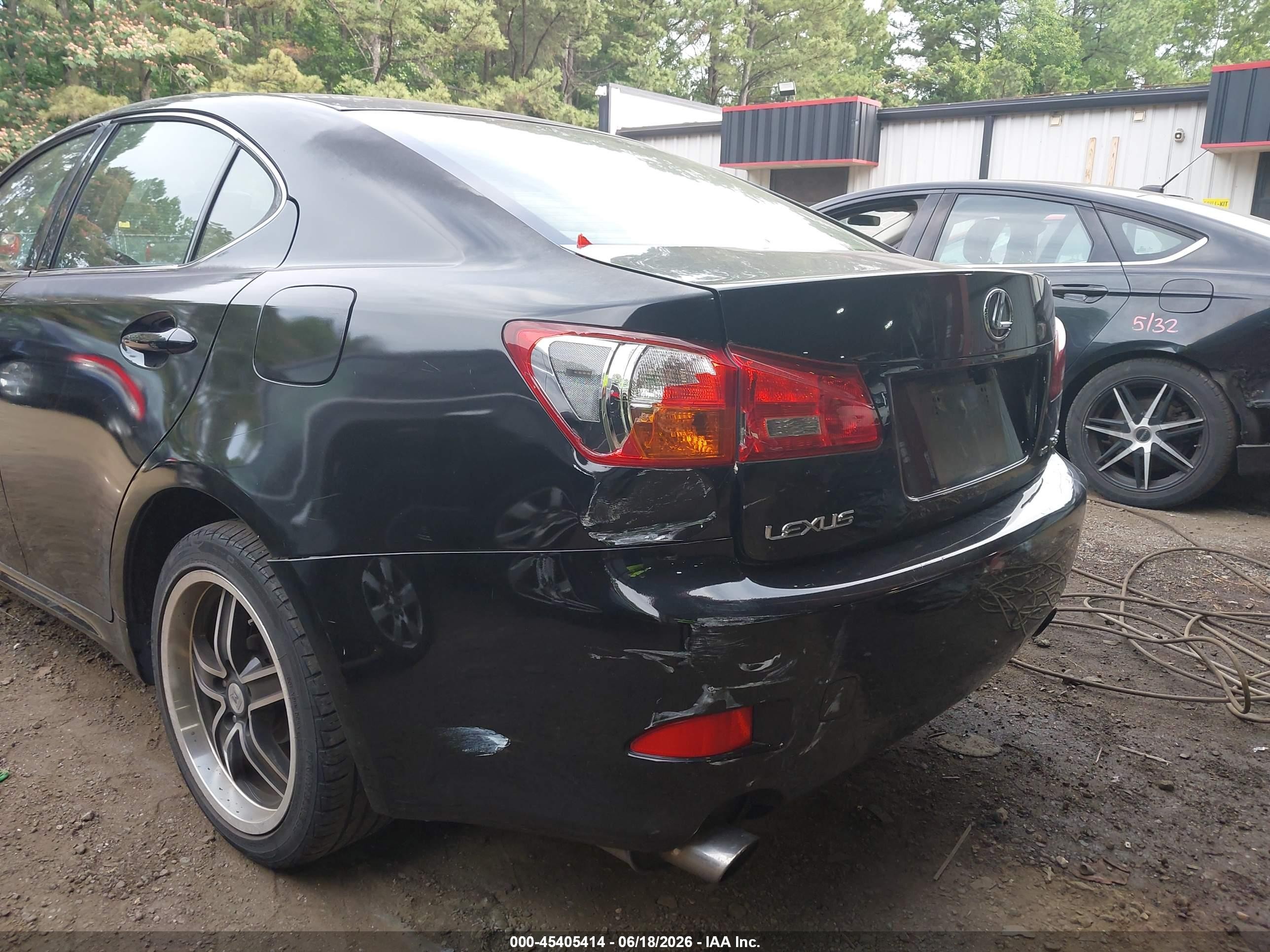 2006 Lexus Is 250   Black vin: JTHCK262062001642