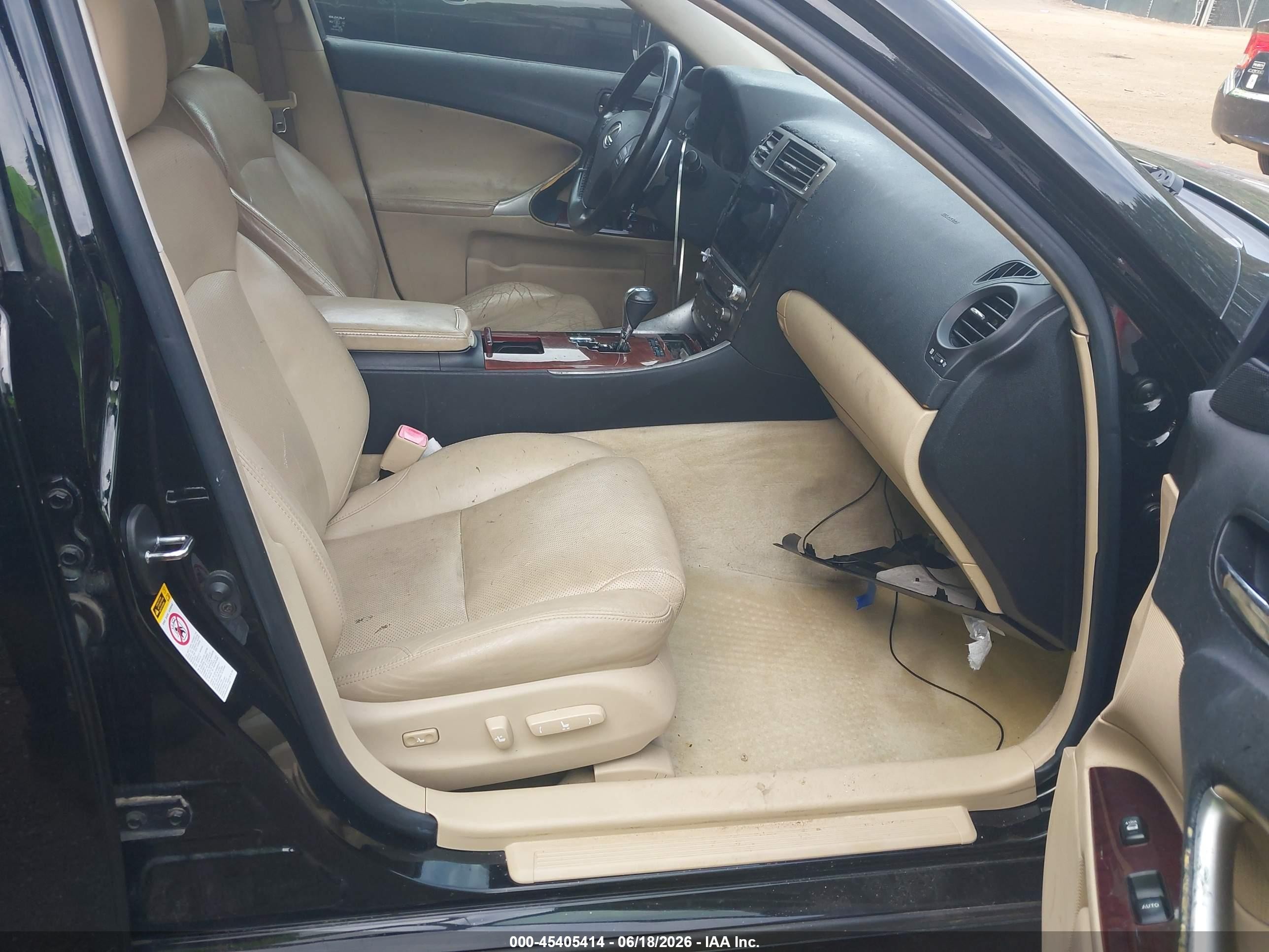 2006 Lexus Is 250   Black vin: JTHCK262062001642