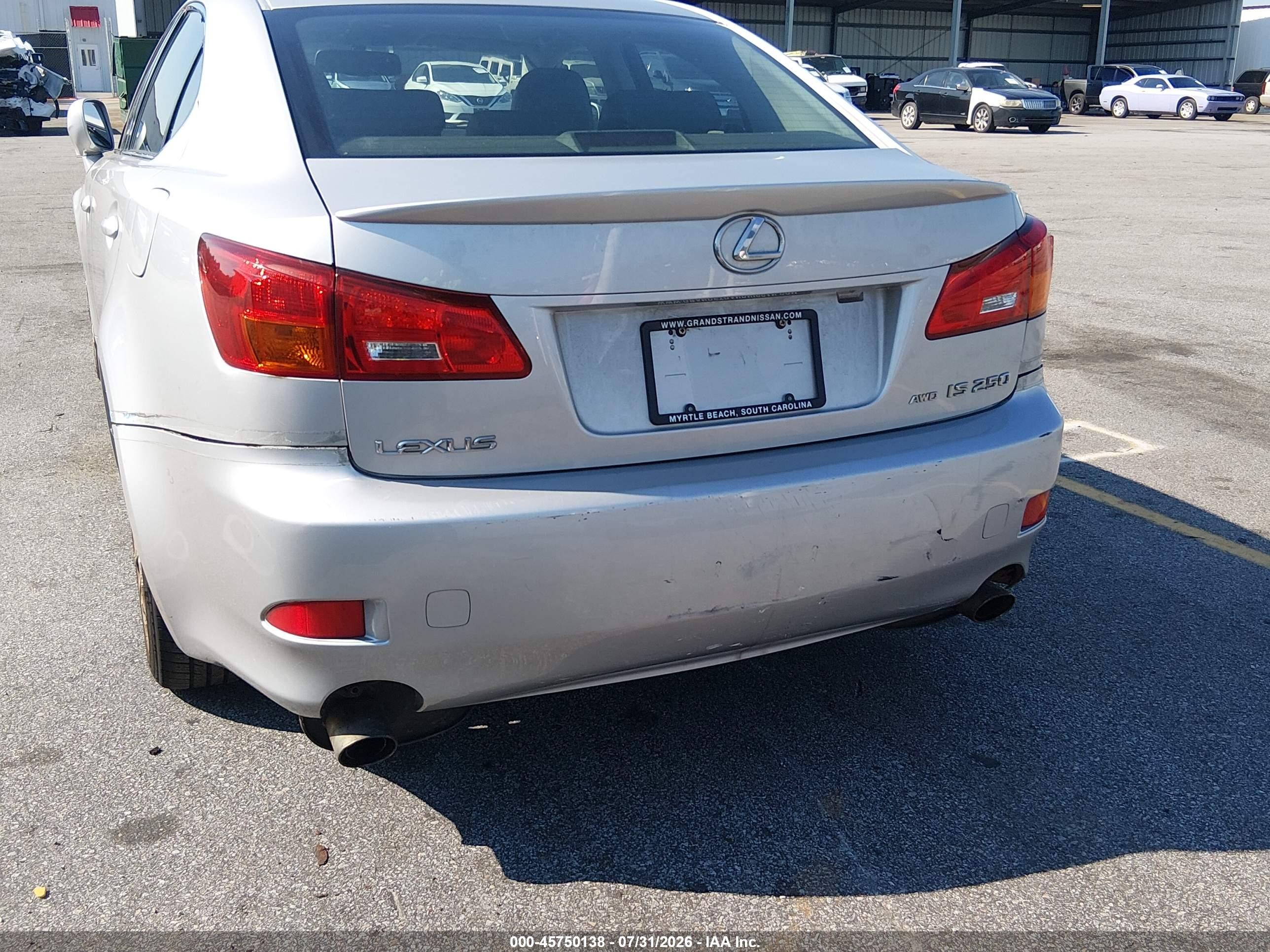 2006 Lexus Is 250   Silver vin: JTHCK262062002824